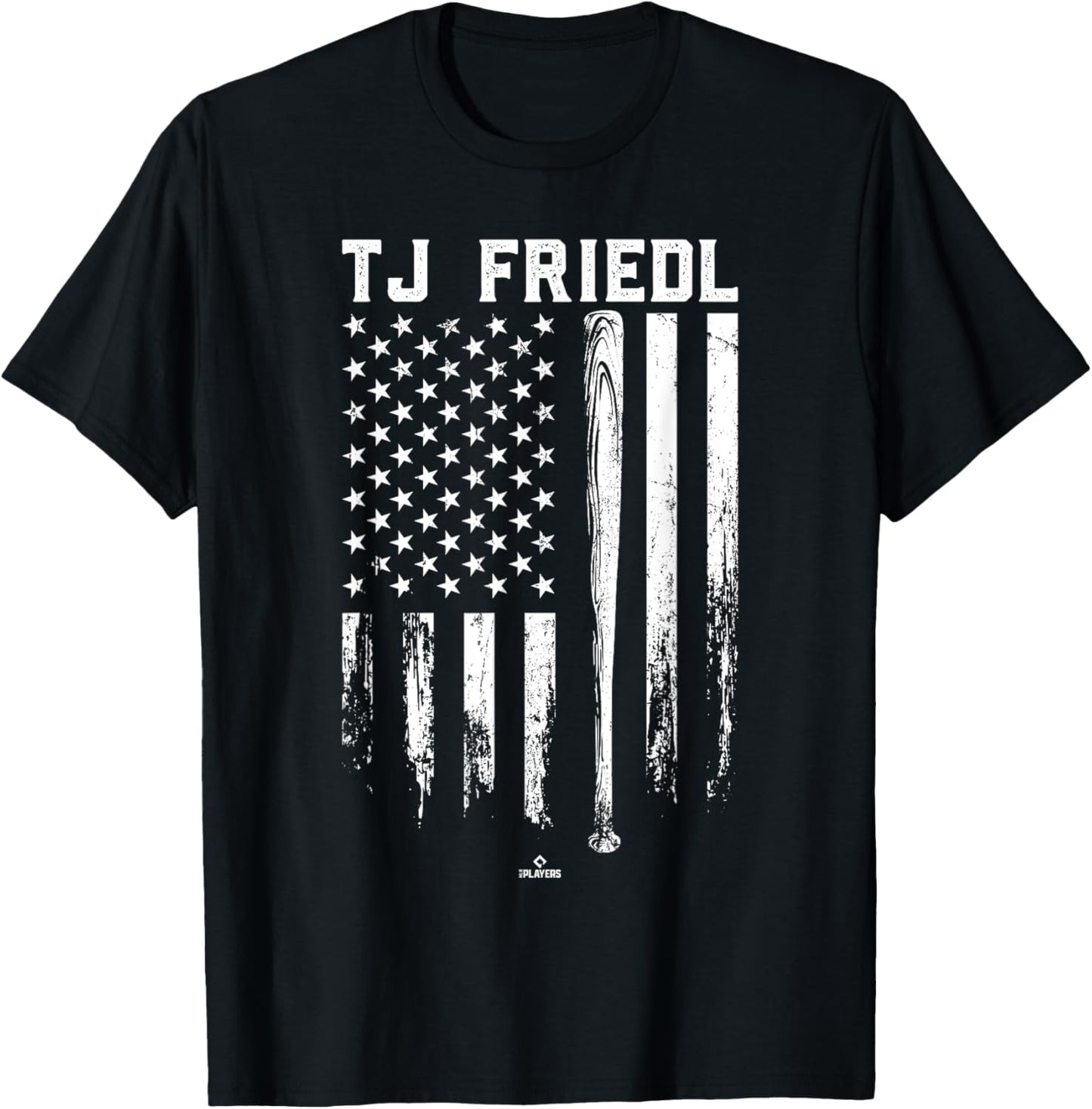 Usa Flag Bat Tj Friedl Cincinnati Baseball Mlbpa