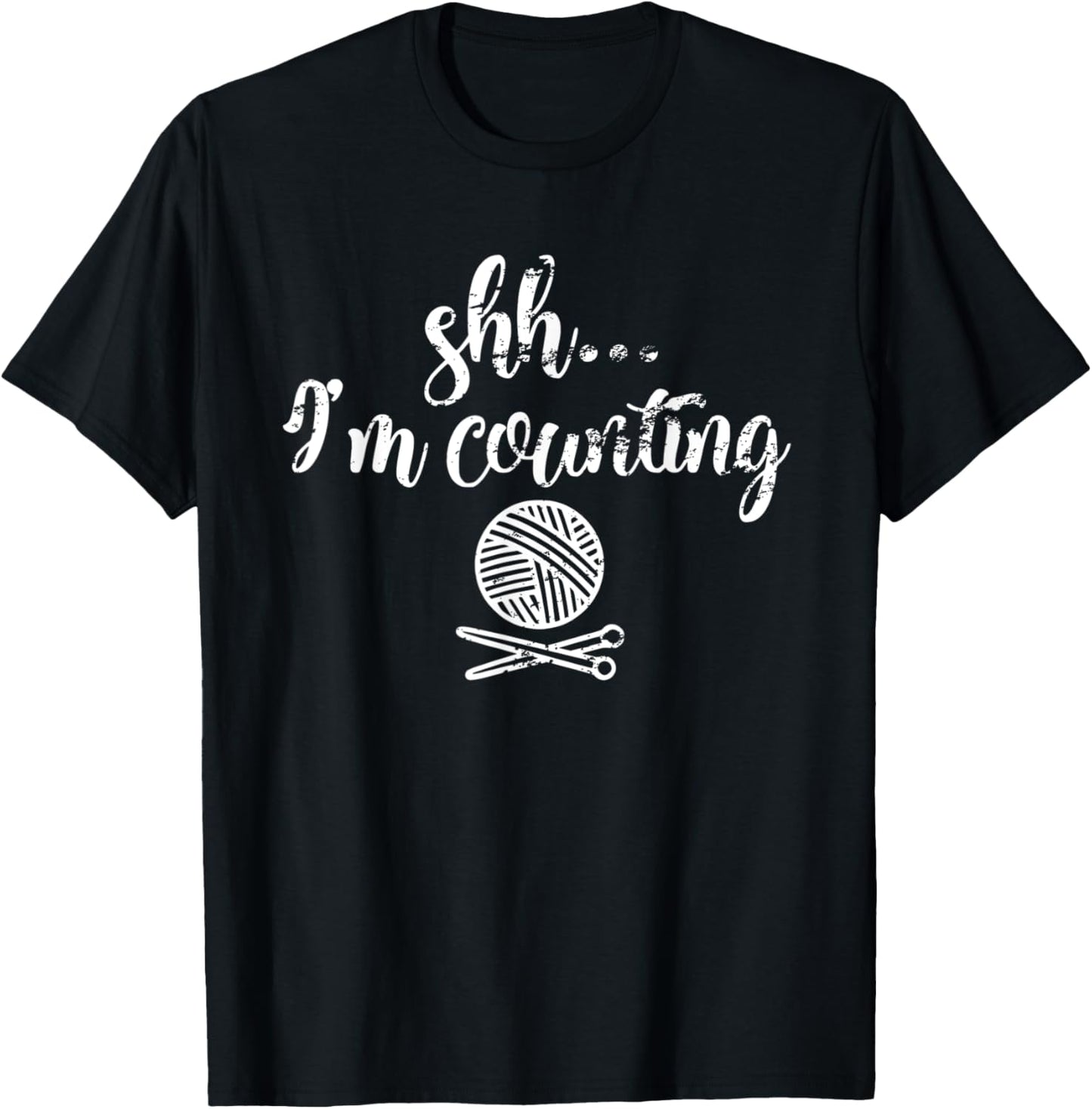 Funny Knit Counting T-Shirt Knitters Yarn Enthusiasts Gift