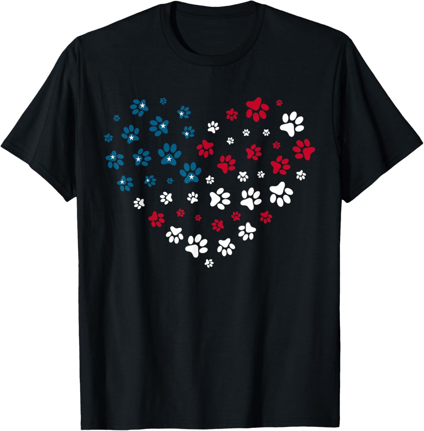 American Flag Patriotic Dog And Cat Paw Print 4Th Of July