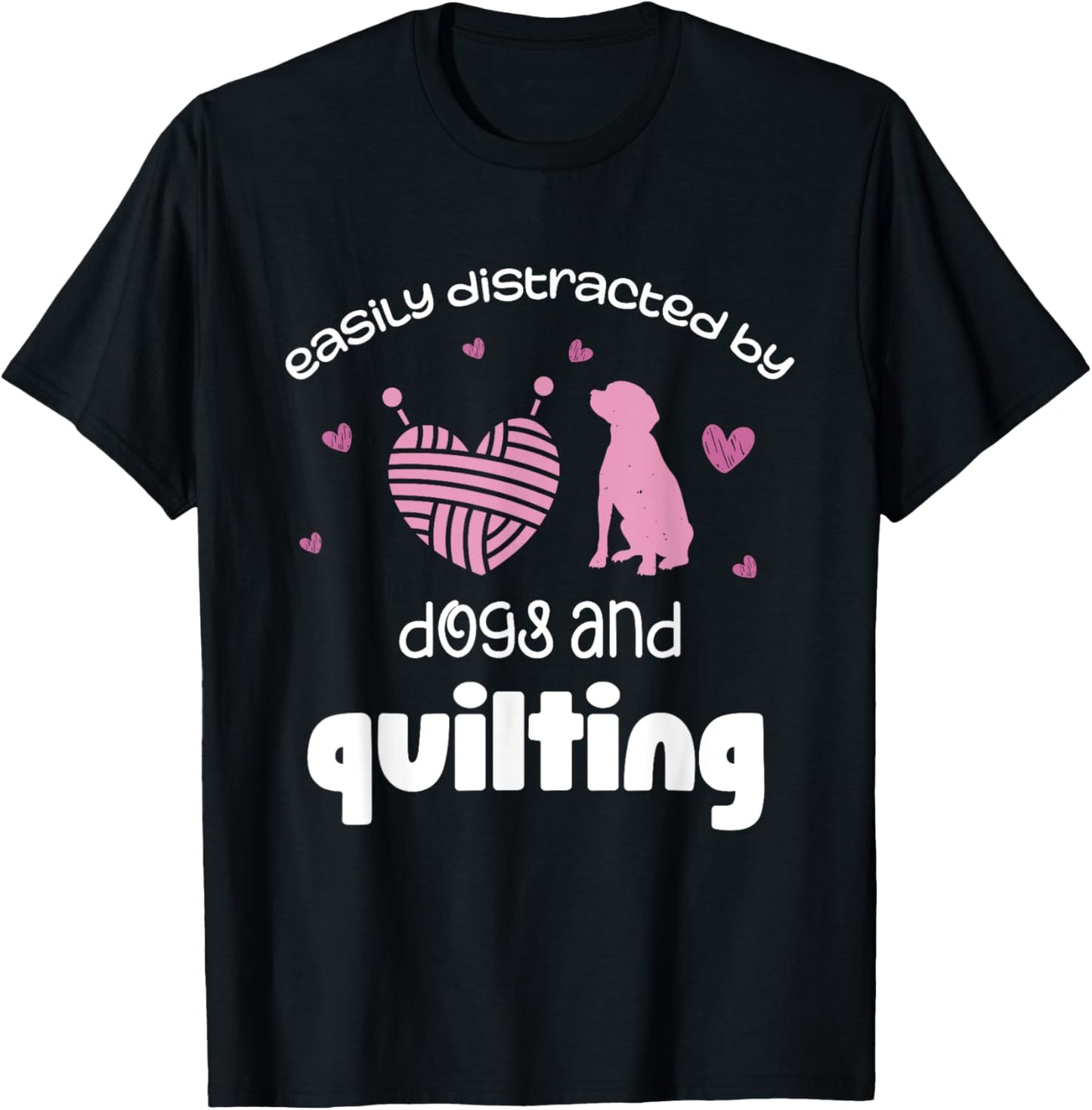 Easily Distracted By Dogs And Quilting Heart Yarn