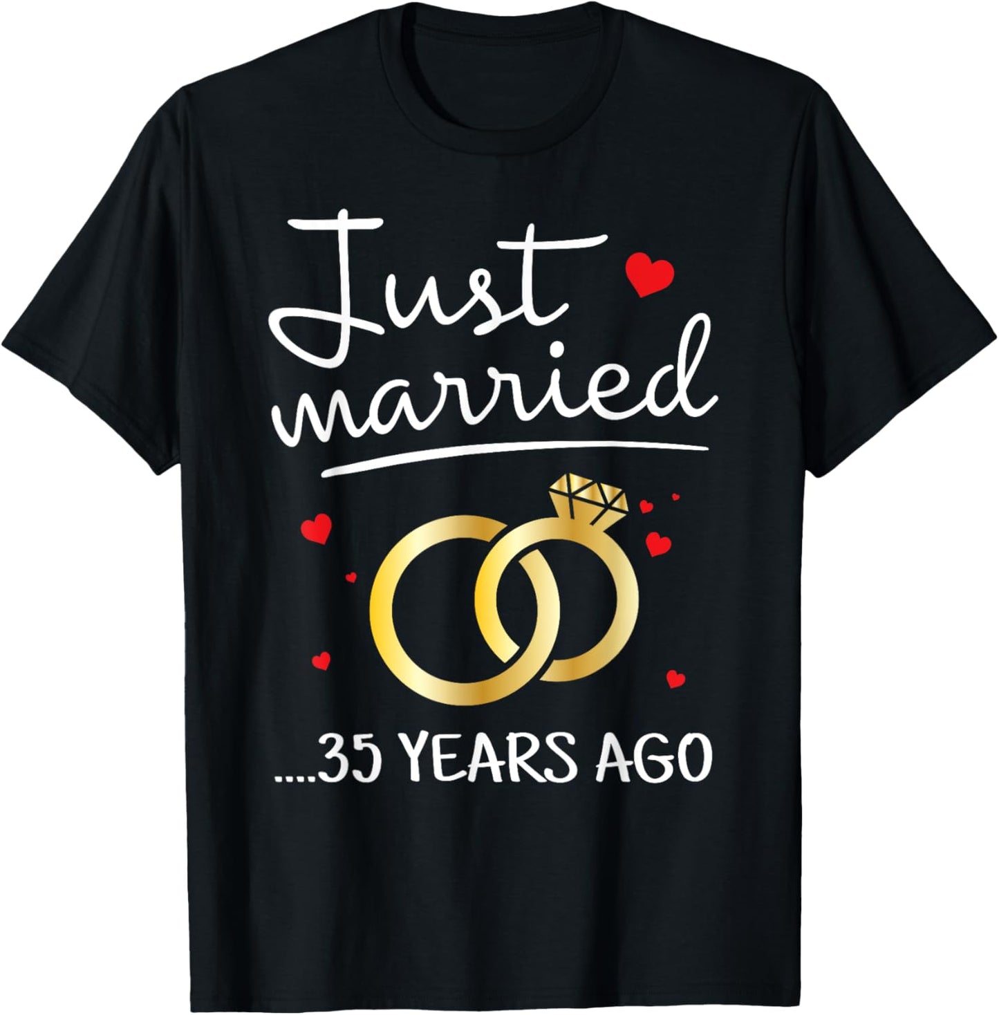 Just Married 35 Years Ago Funny Couple 35th Anniversary