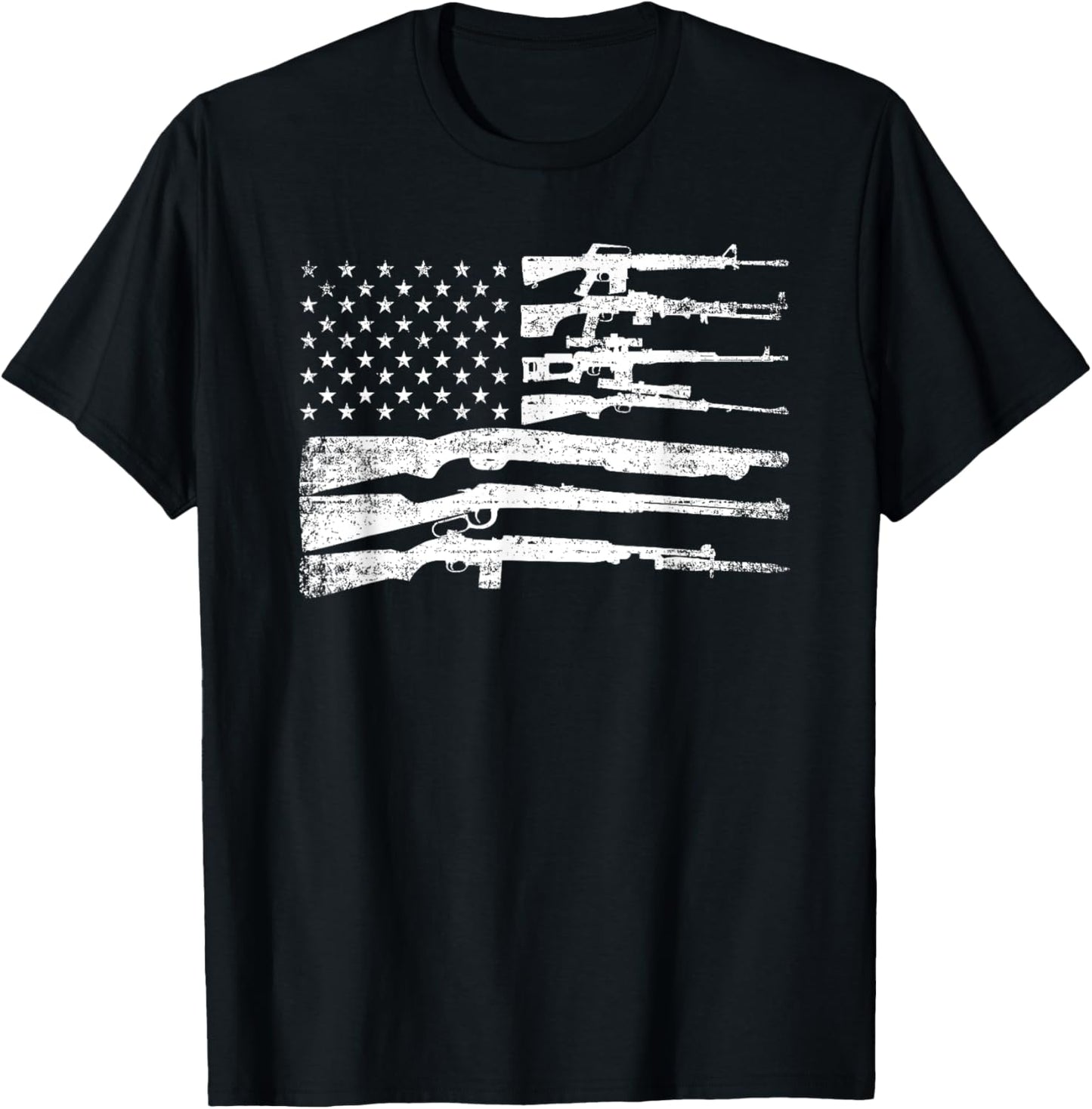American Flag Guns Vintage 2Nd Amendment Pro Gun