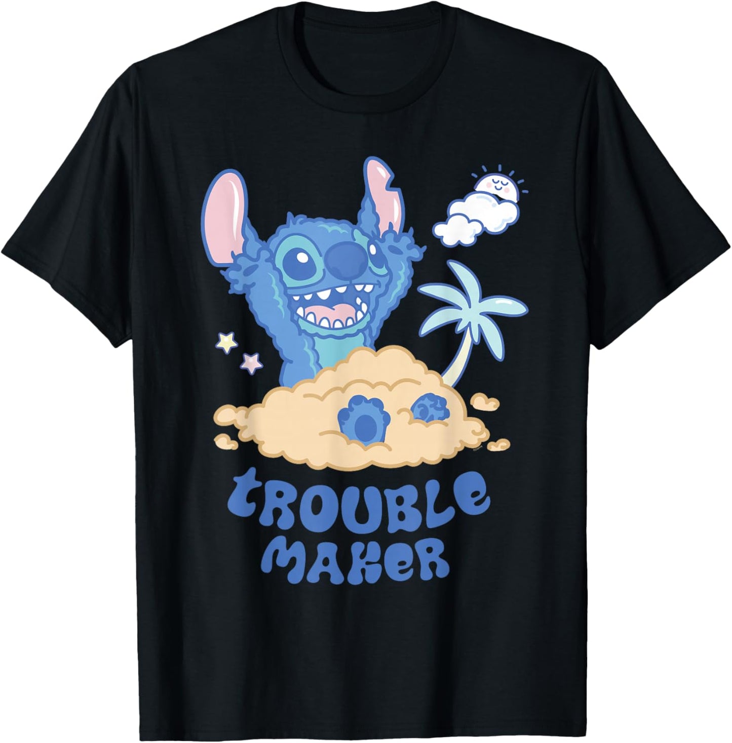 Disney Stitch Fluffy Summer Beach Sand Pile "Trouble Maker"