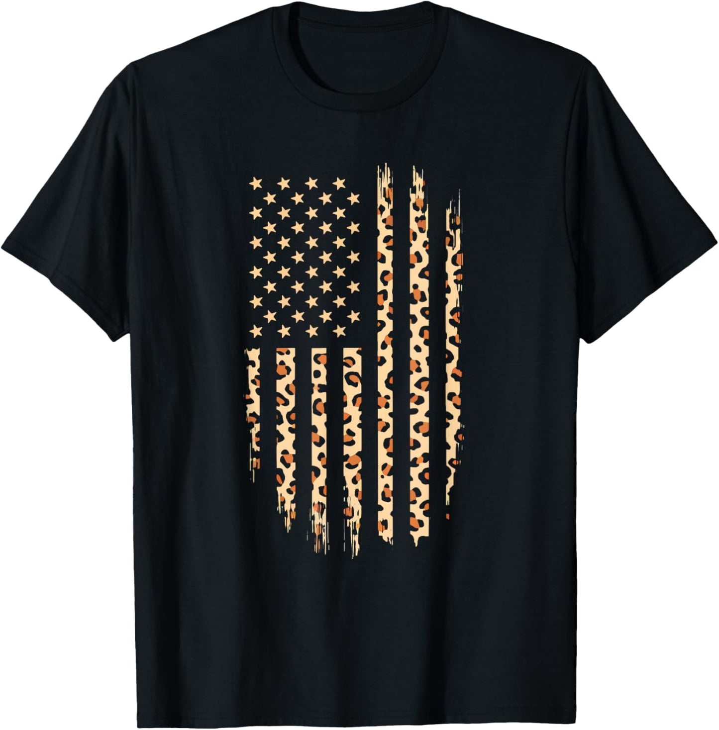 Leopard Animal American Flag Patriotic Print For Men Women