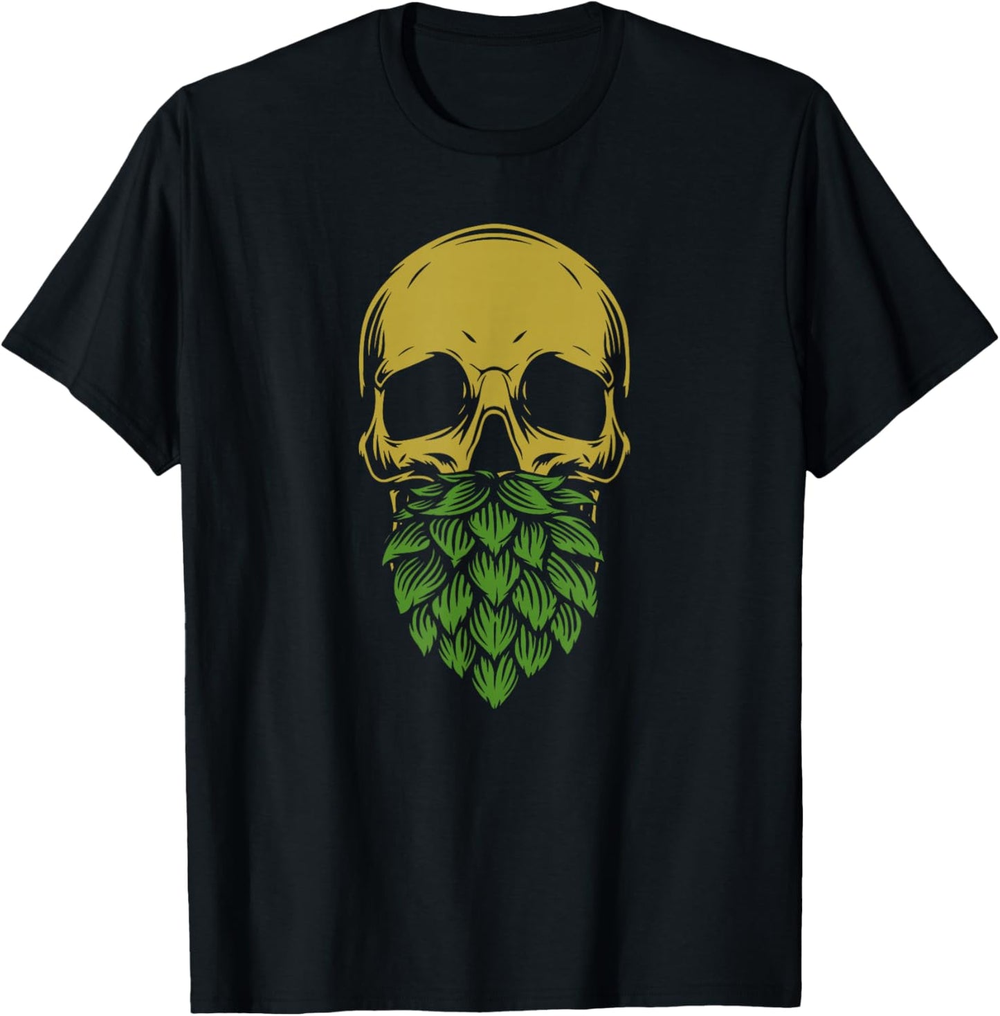 Home Brewing - IPA Craft Beer Brewer Skull Hop Beard