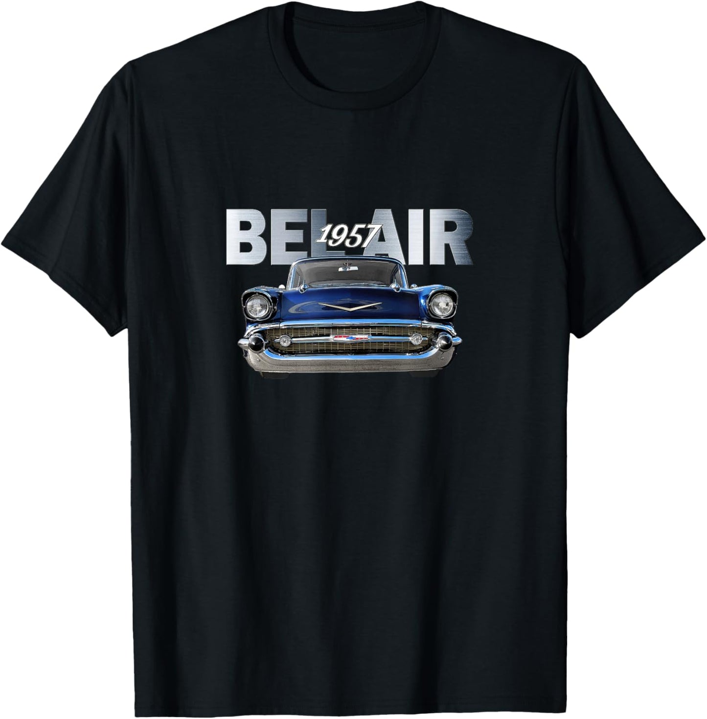 VINTAGE 1957 BEL AIR, AMERICAN, TRI FIVE CLASSIC 50s CAR ART