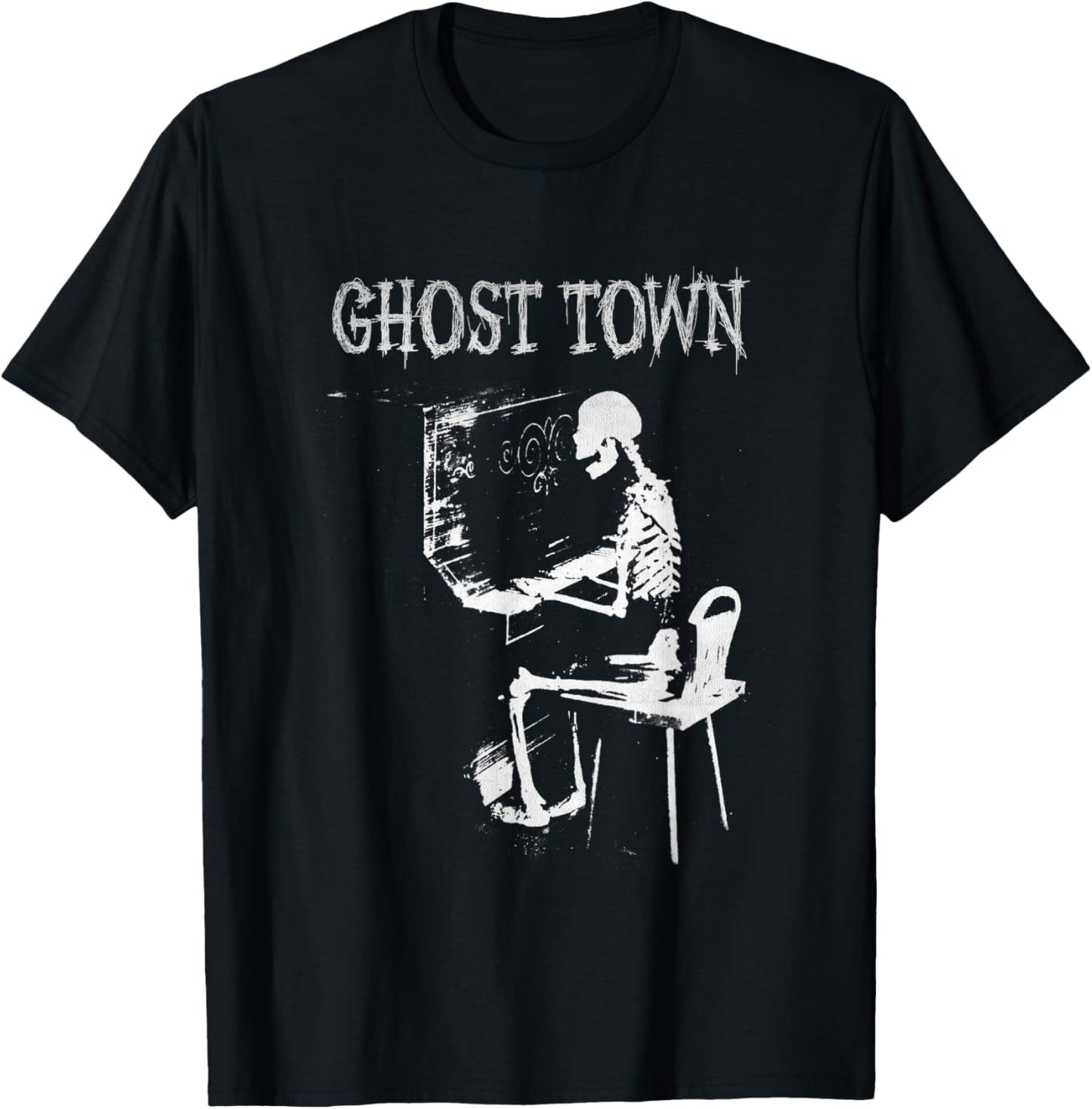 Ghost Town Playing Piano Music Bands Vintage Style Special's