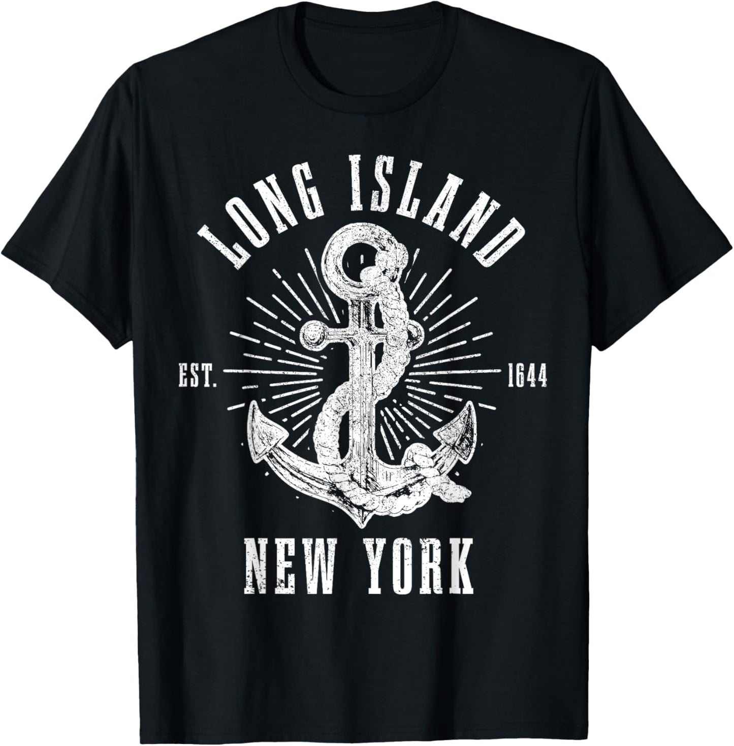 Long Island New York Ny Anchor Usa America Vintage