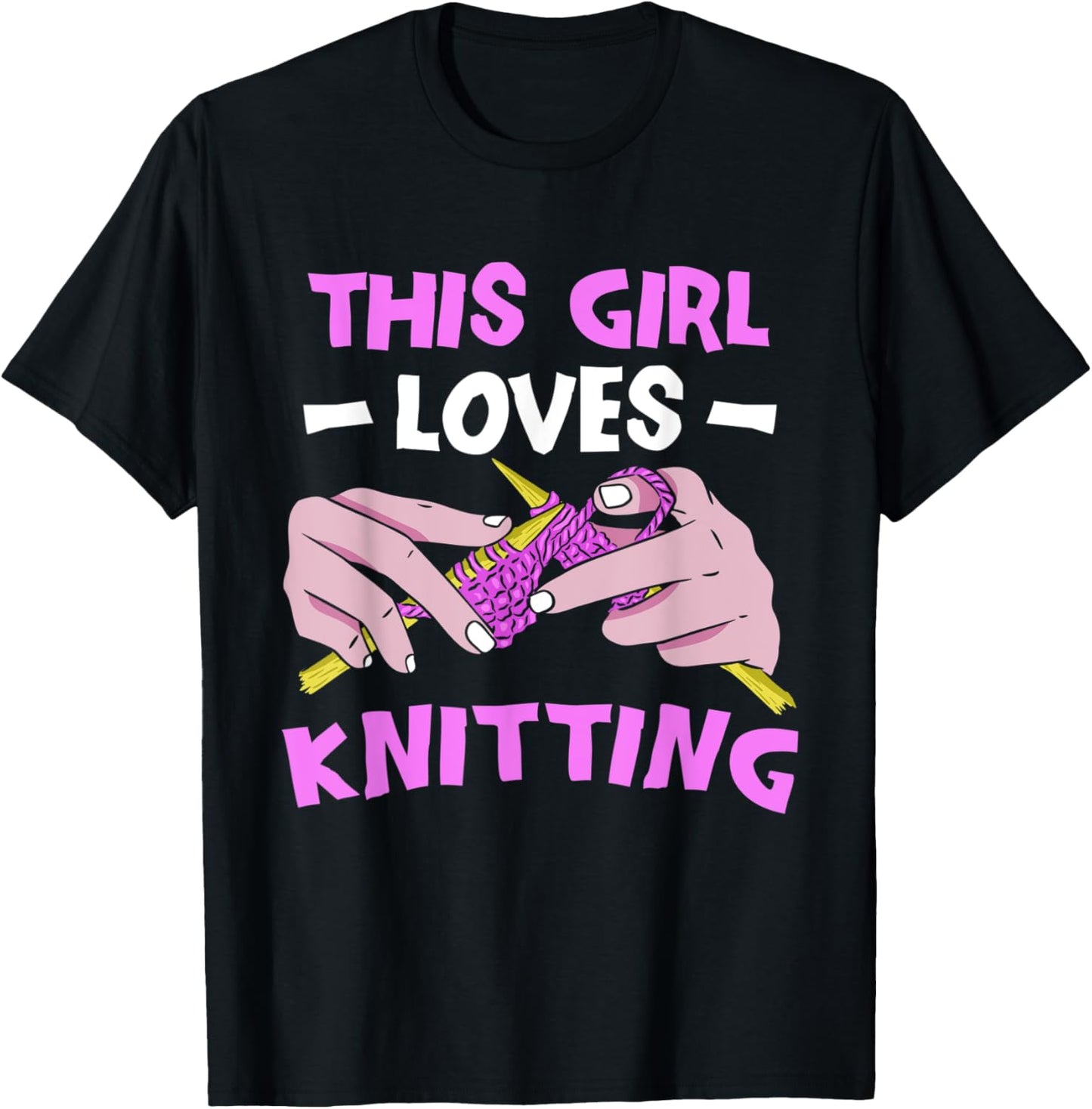 This Girl Loves Knitting Hobby Knit Yarn Knitter