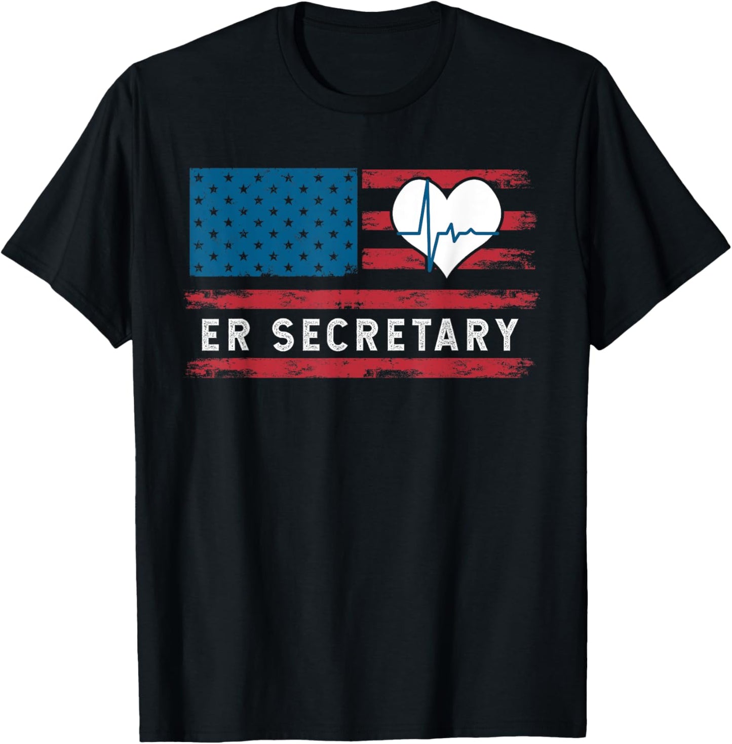 Emergency Room Hospital Secretary Squad Usa Flag