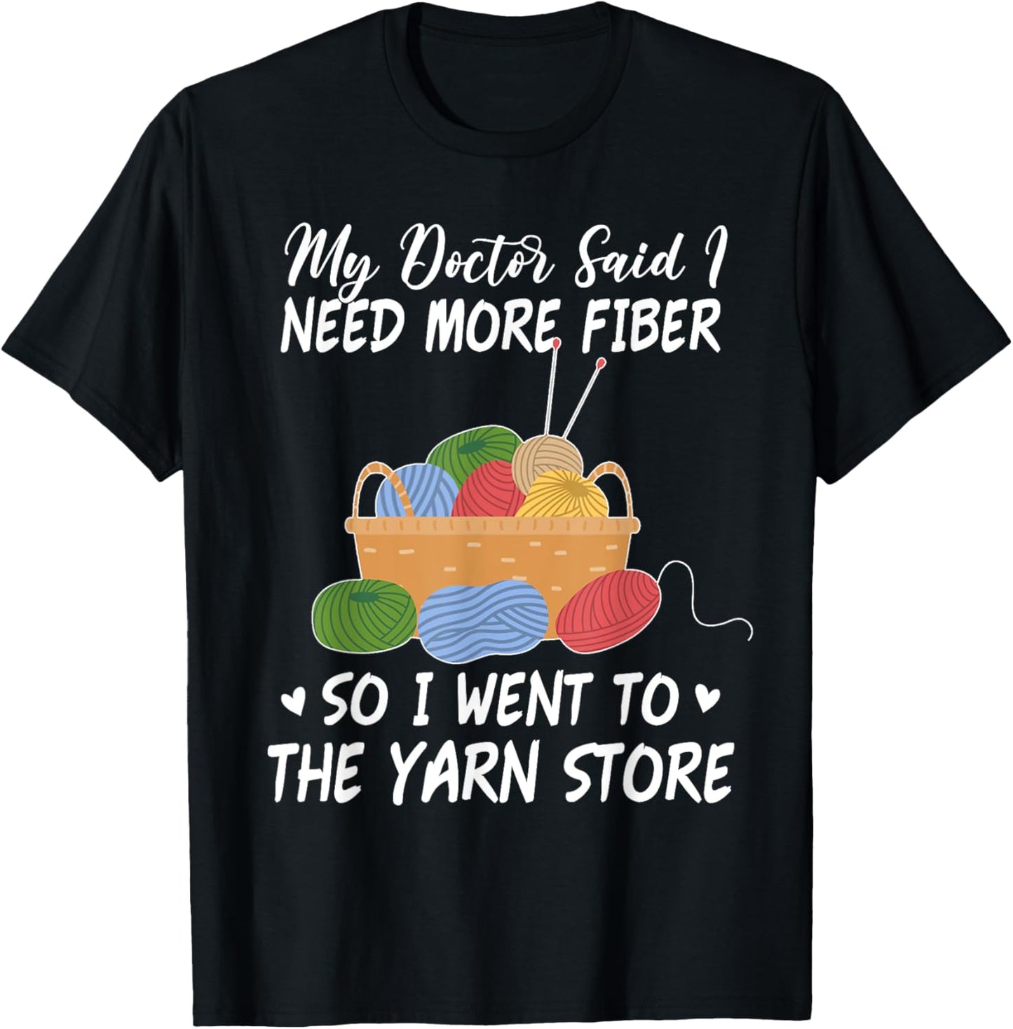 Funny Fiber Knitting Joke, Yarn Knitter Gift