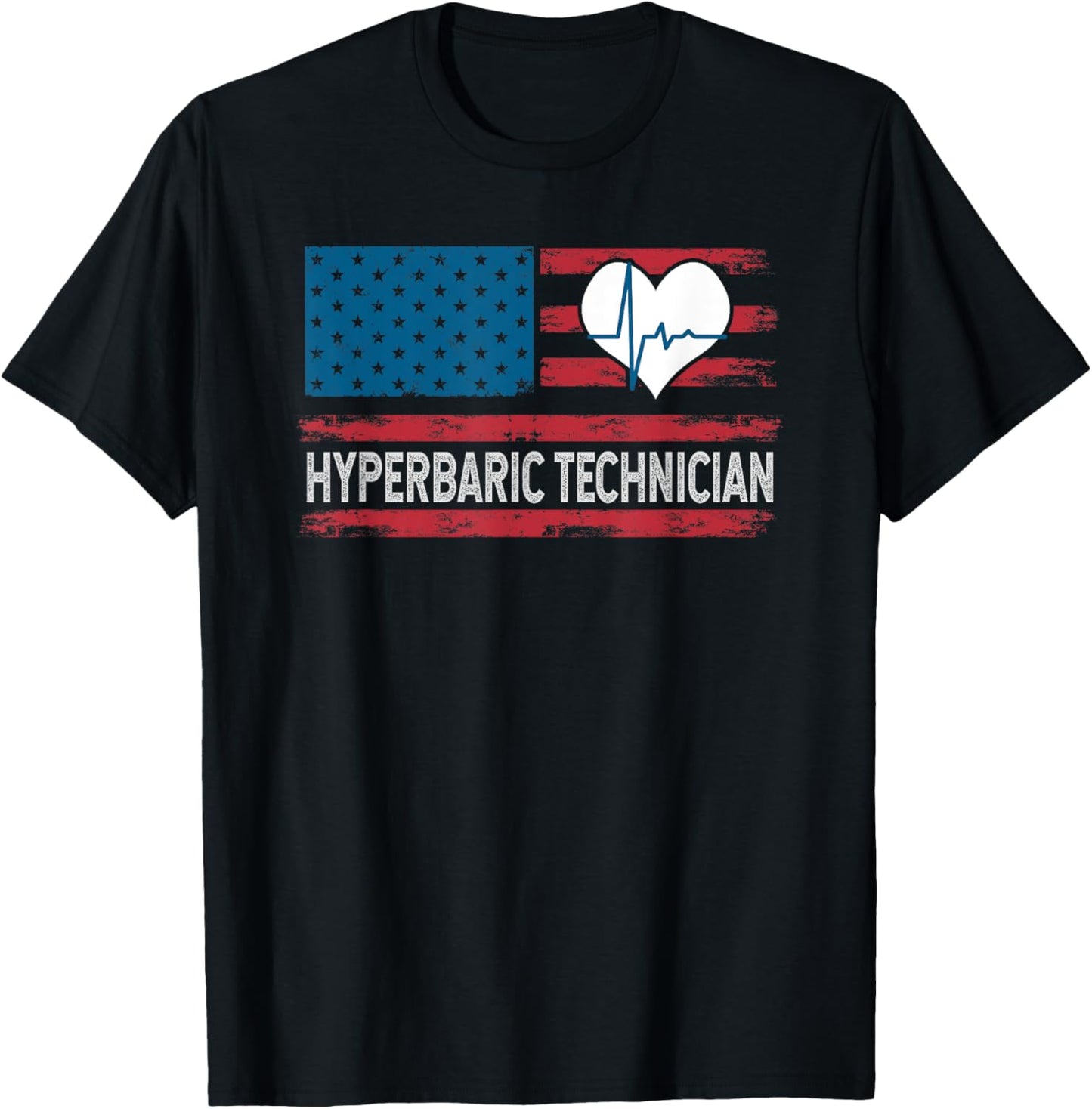 Hyperbaric Technician Usa Flag Patriotic