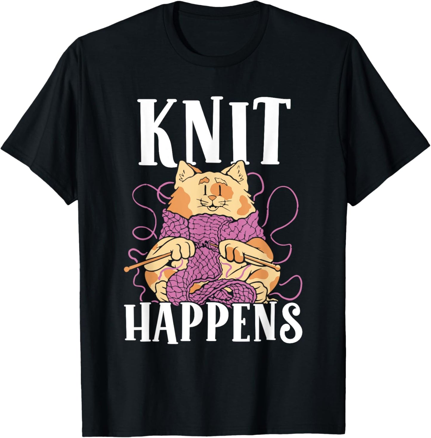 Knit Happens Yarn Knitting Hobby Knitter