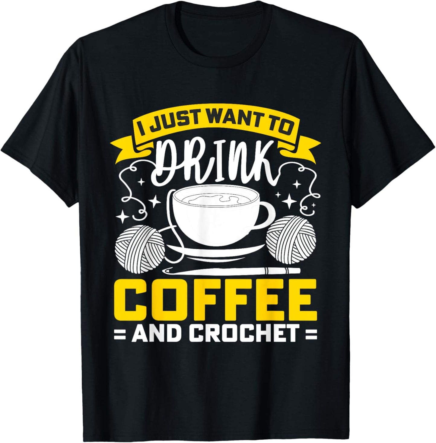 Knitter Crocheter Crocheting Crochet Coffee Yarn