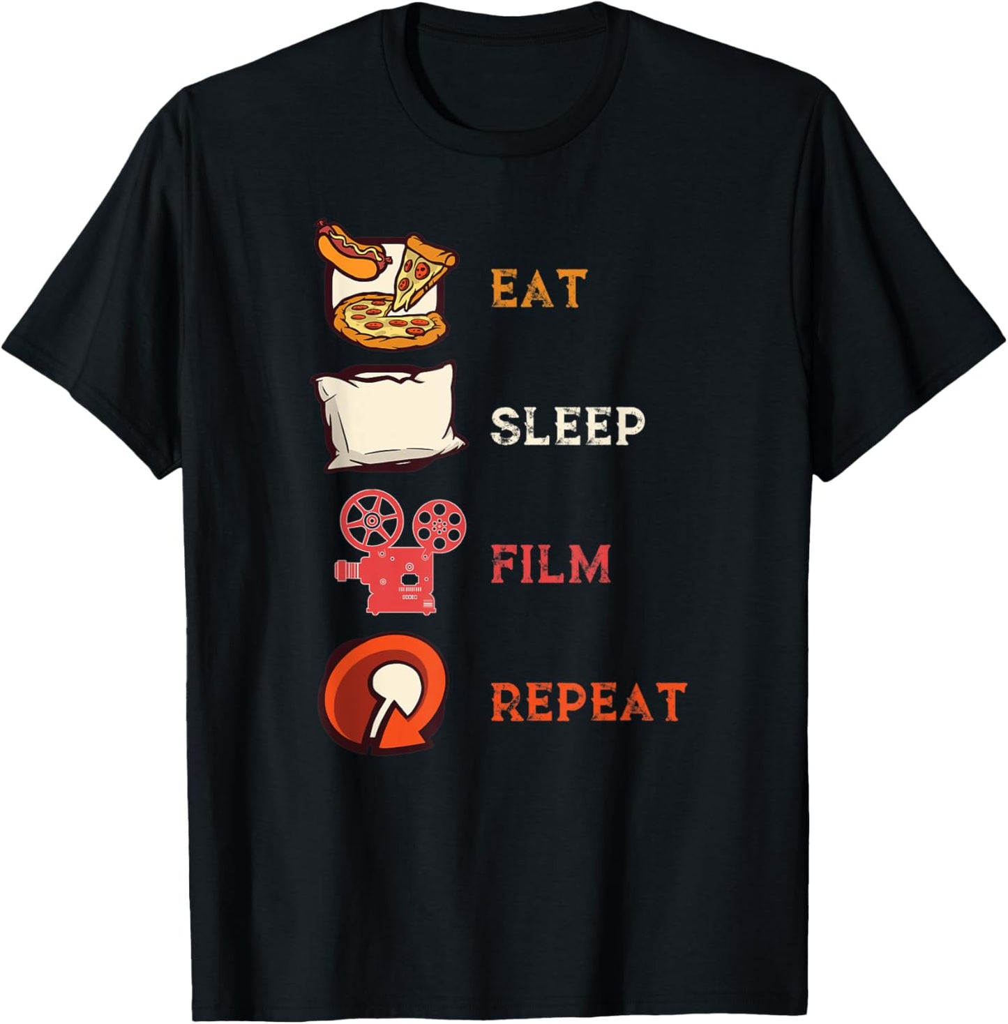 Eat Sleep Film Repeat Design For Filmmakers