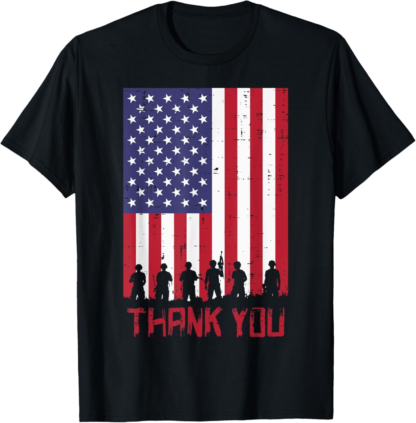 Us American Flag Soldiers Thank You Memorial Day Patriotic