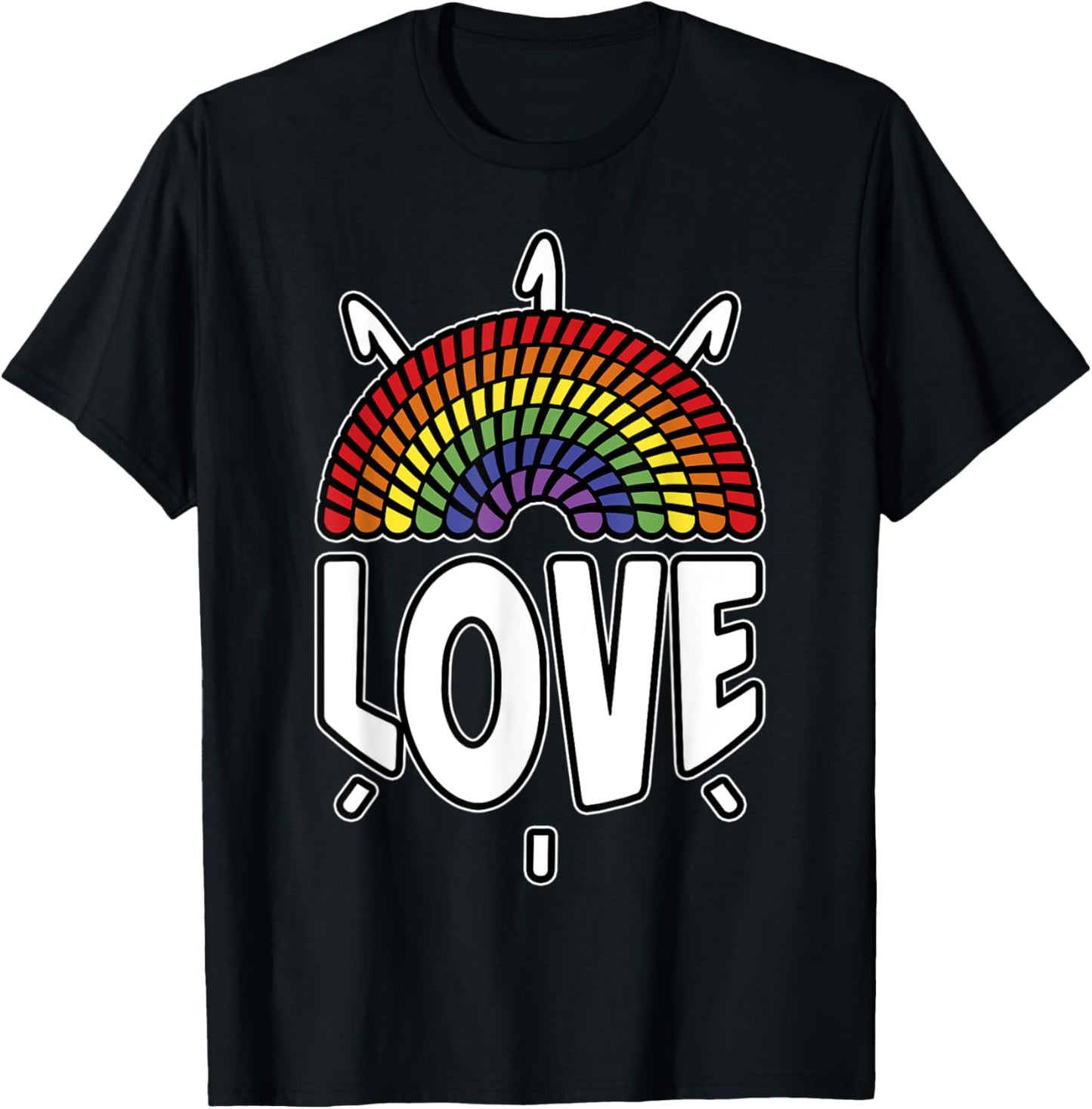 Love LGBT Gay Pride Month Crochet Yarn Rainbow