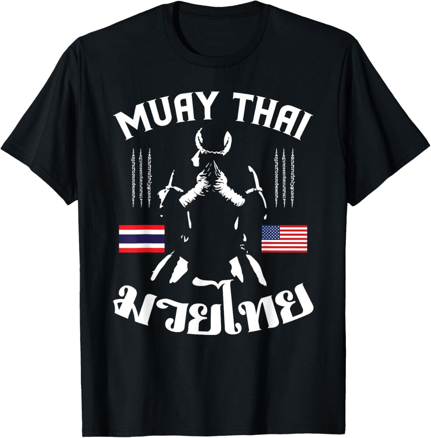 Thailand American Flag Muay Thai Thai Boxing T Shirt