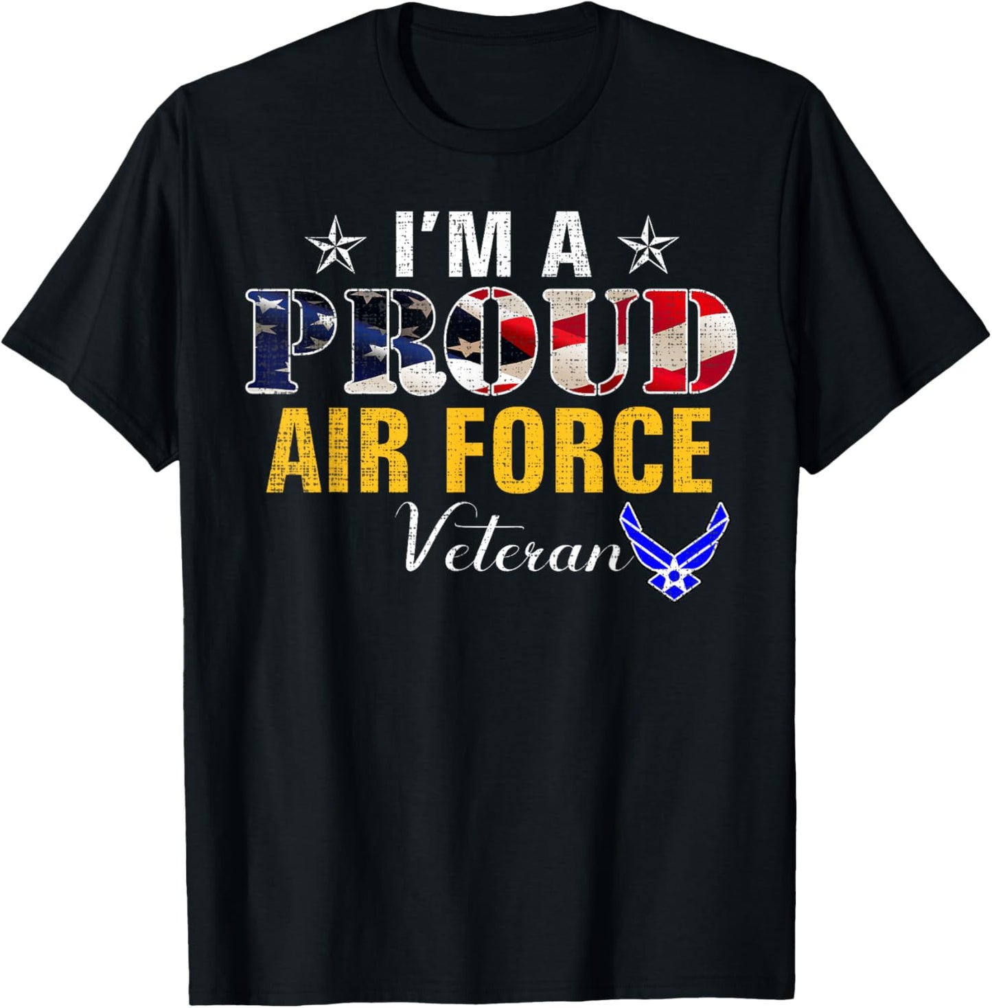 Im A Proud Air Force Veteran American Flag Veteran Day