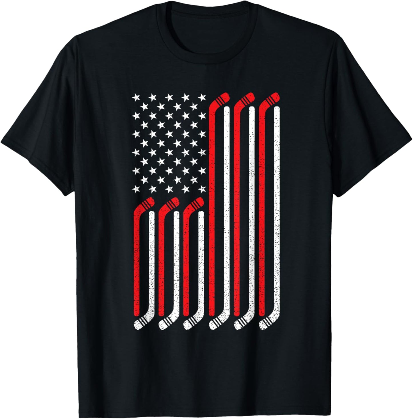 4Th Of July Hockey Stick Usa Flag Patriotic Hockey