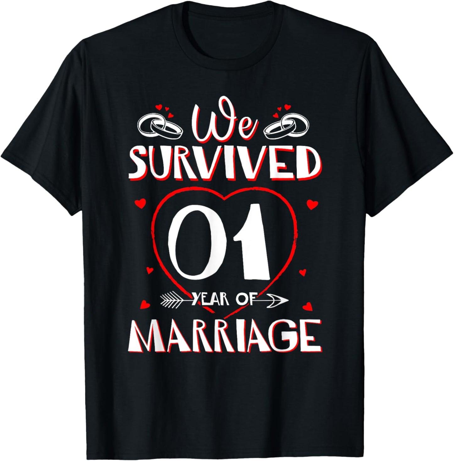 We Survived 1 Year of Marriage Couple 1st Anniversary Gift