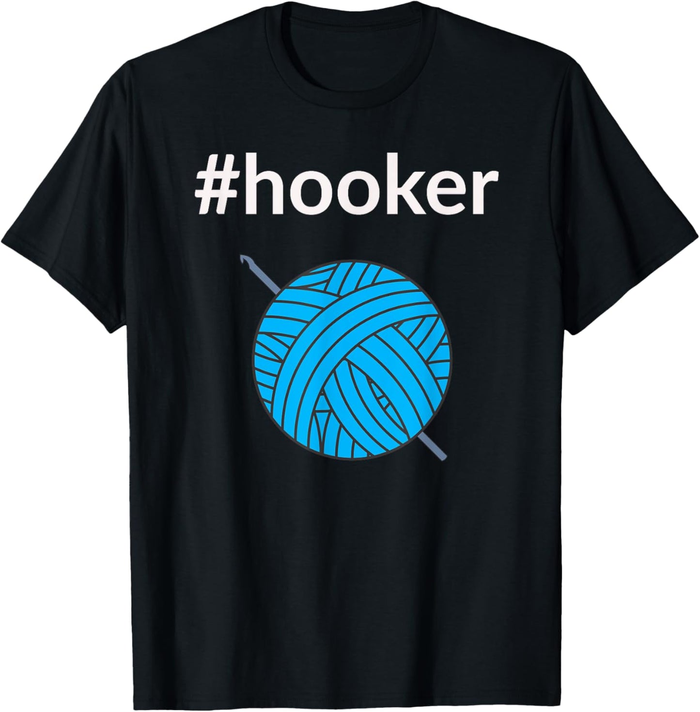 Hashtag Hooker Funny Crochet Hook and Yarn Novelty