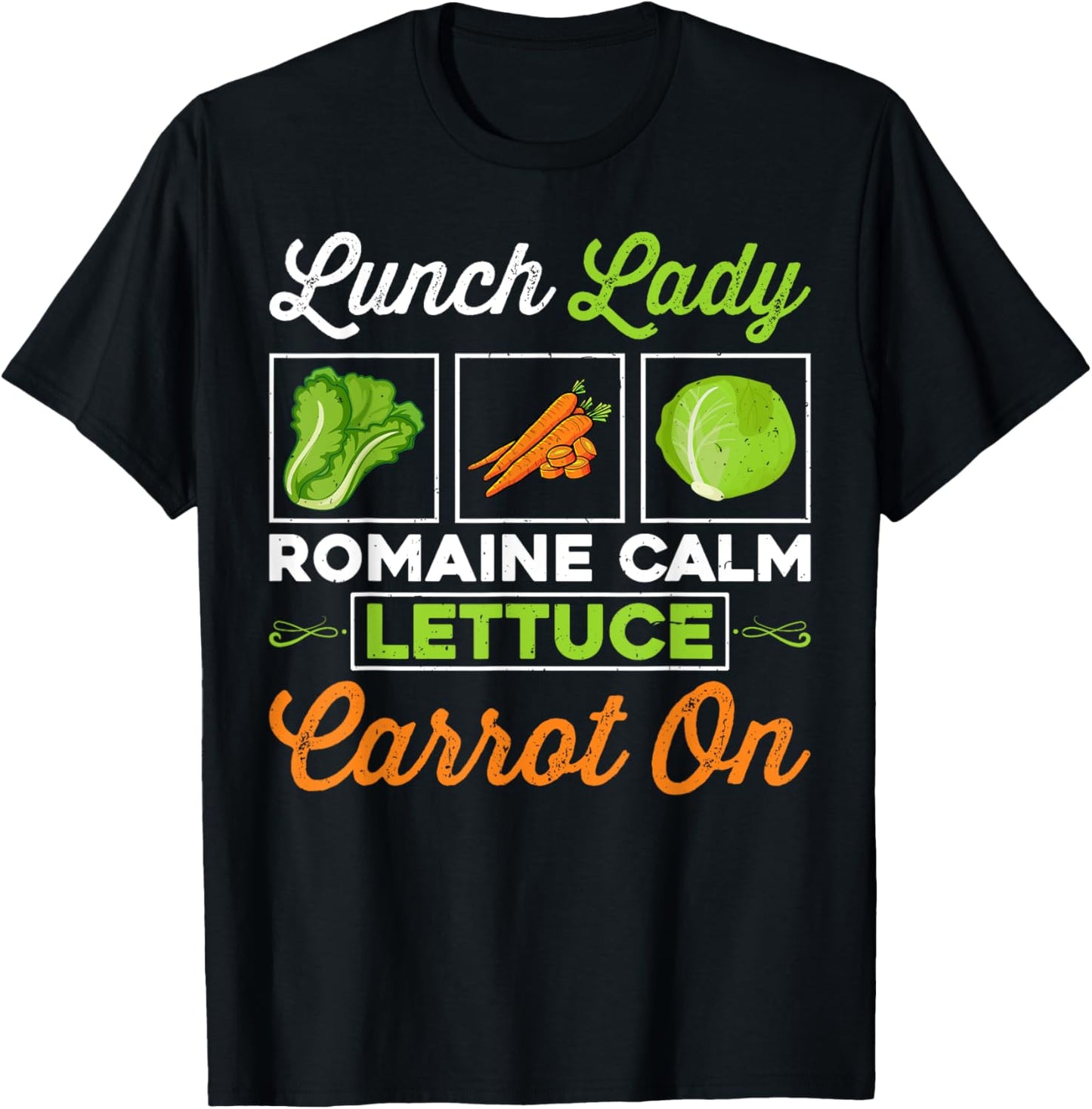 Lunch Lady Romaine Calm Lettuce Carrot On School Lunch Maker