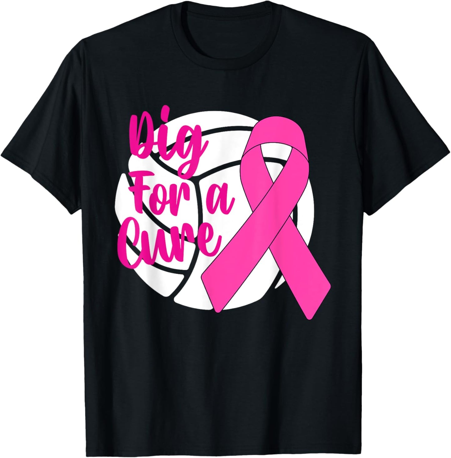 Dig For A Cure Breast Cancer Awareness Volleyball Pink Out