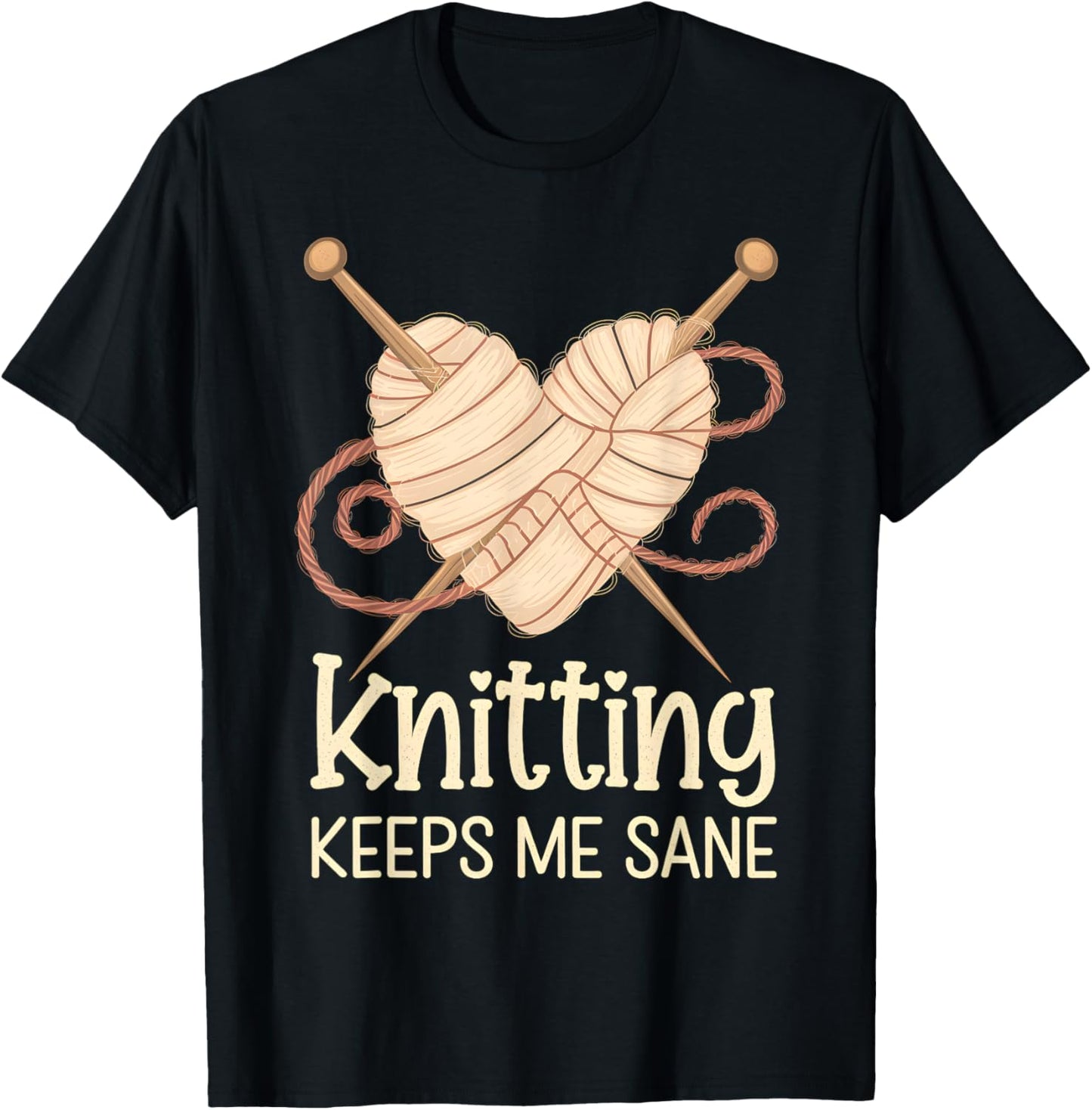 Knitting Keeps Me Sane Heartfelt Valentine's Yarn Design