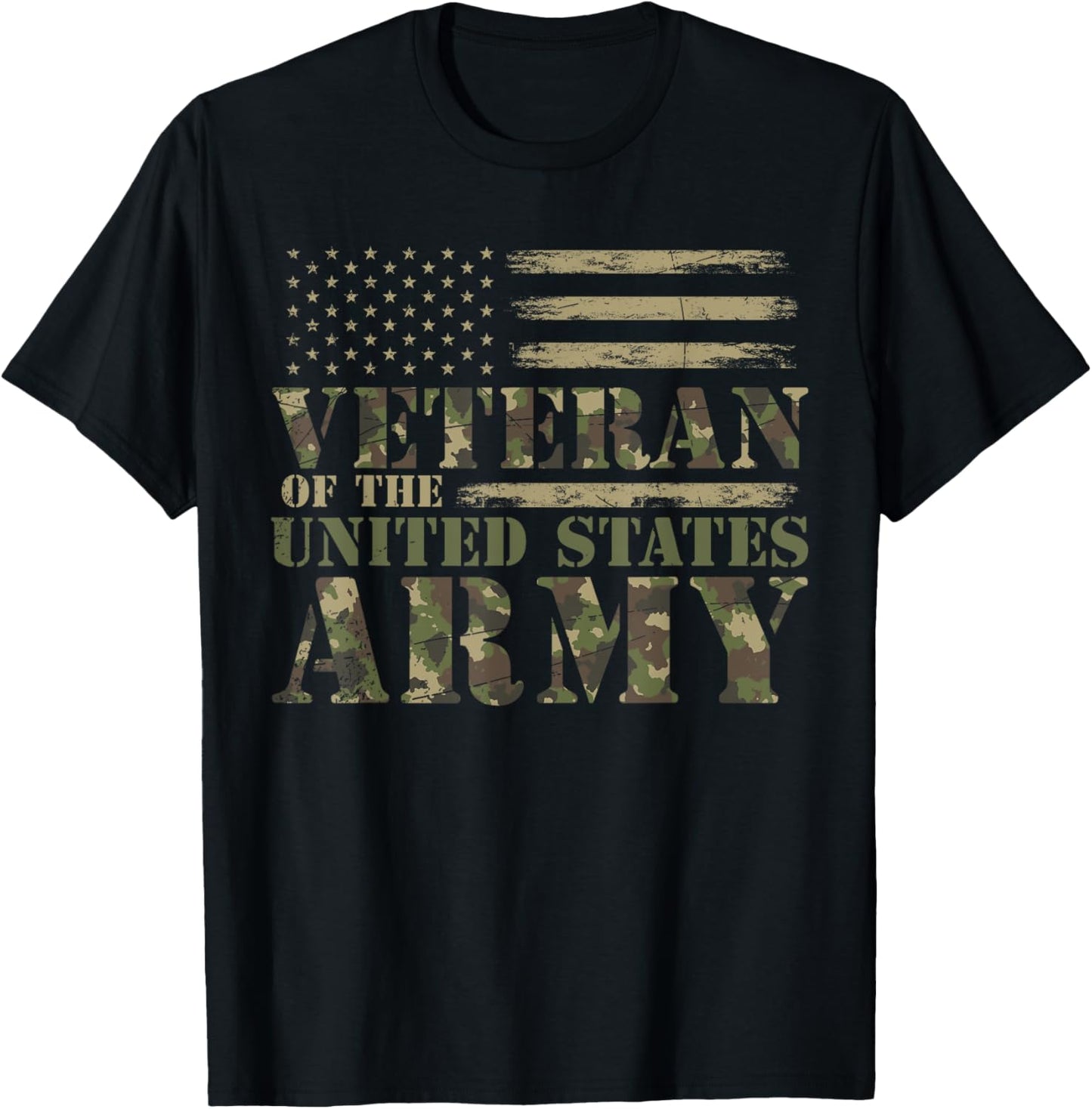 Proud Soldier United States Army USA Flag Camouflage Veteran