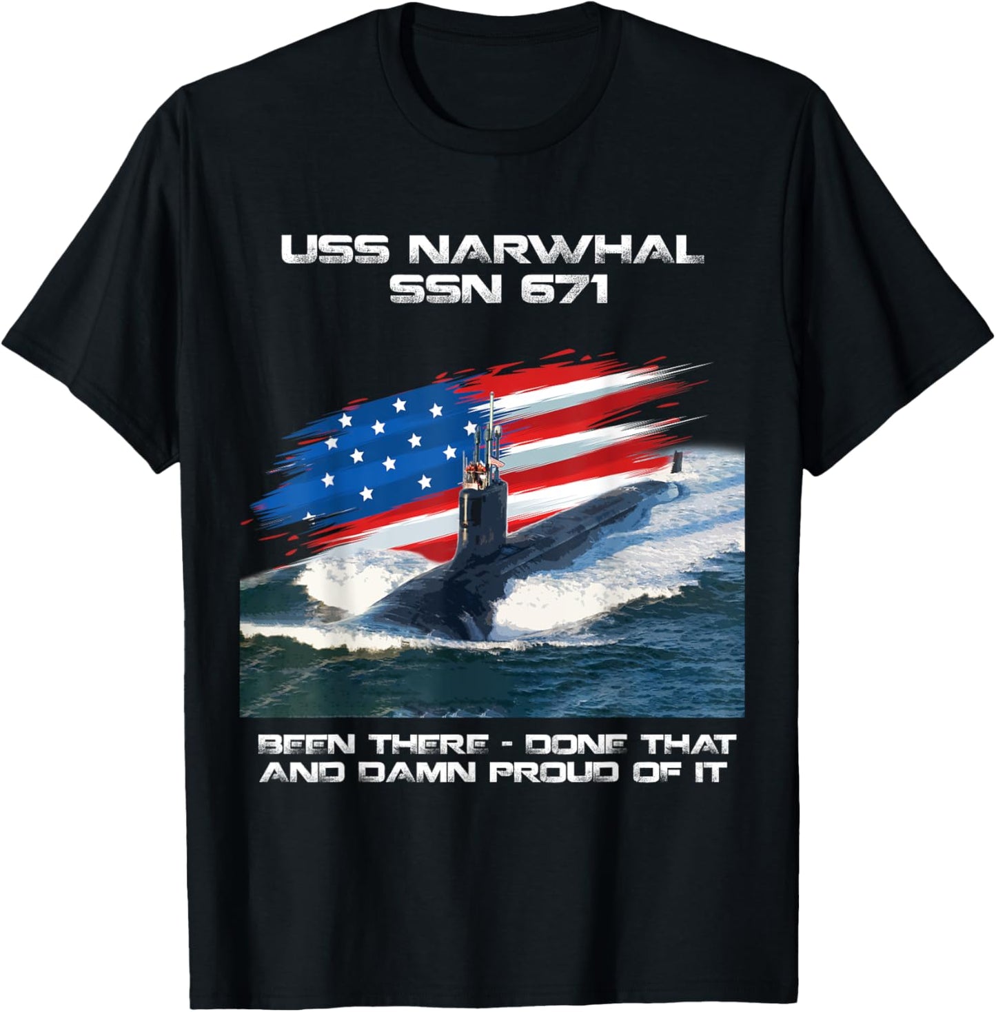 Uss Narwhal Ssn 671 American Flag Submarine Veteran Xmas