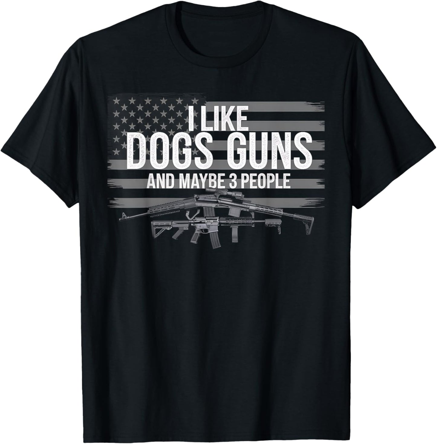 Dog Lover Gun Lover American Flag Design