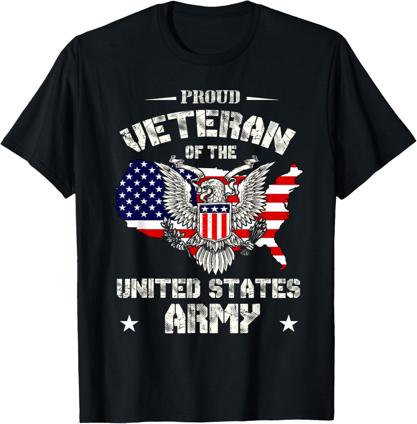 Proud Veteran of the US Army USA Flag Soldier Veteran