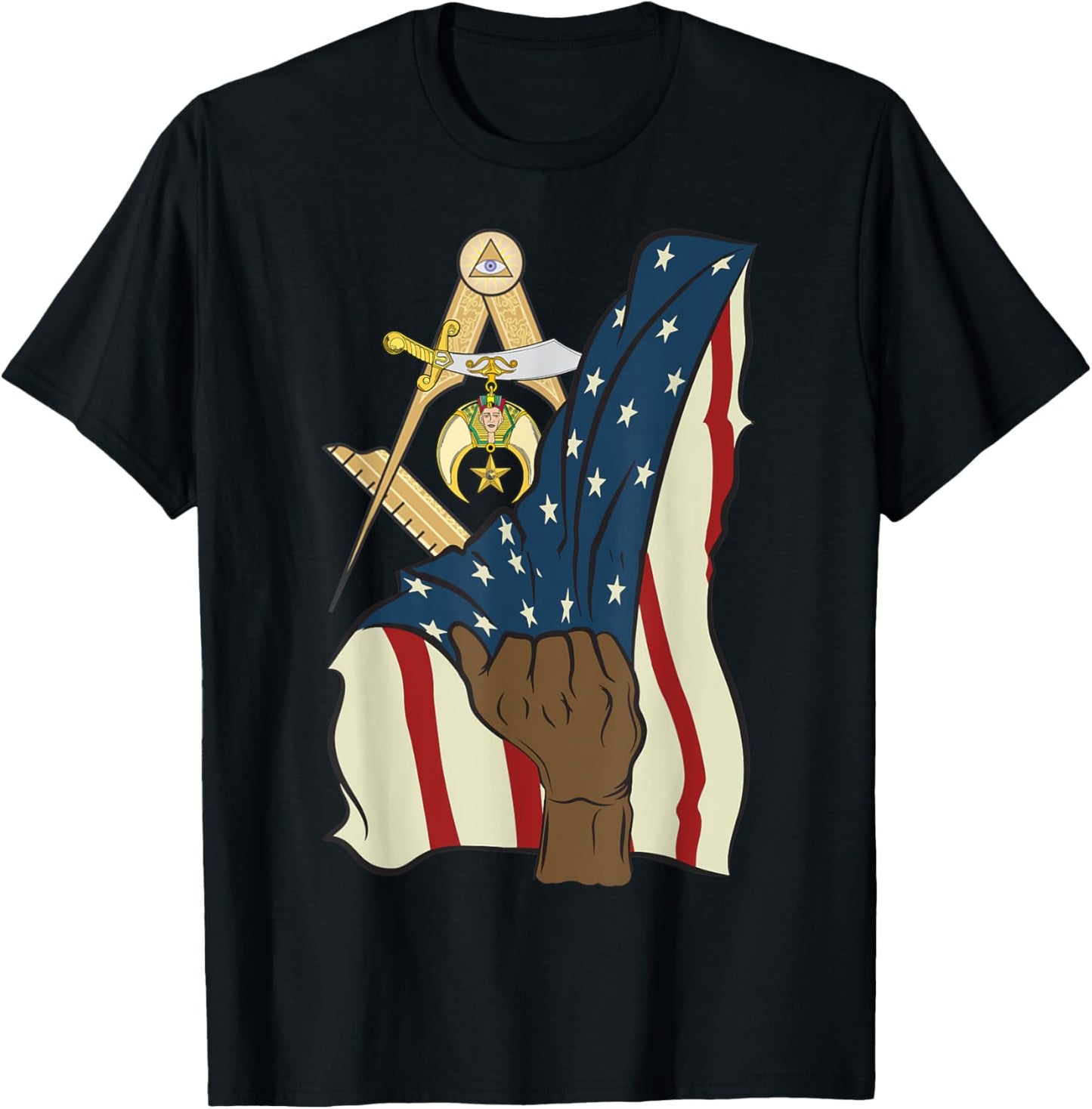 Shriner Usa Flag Compass Aaonms Masons Aeaonms Fathers Day