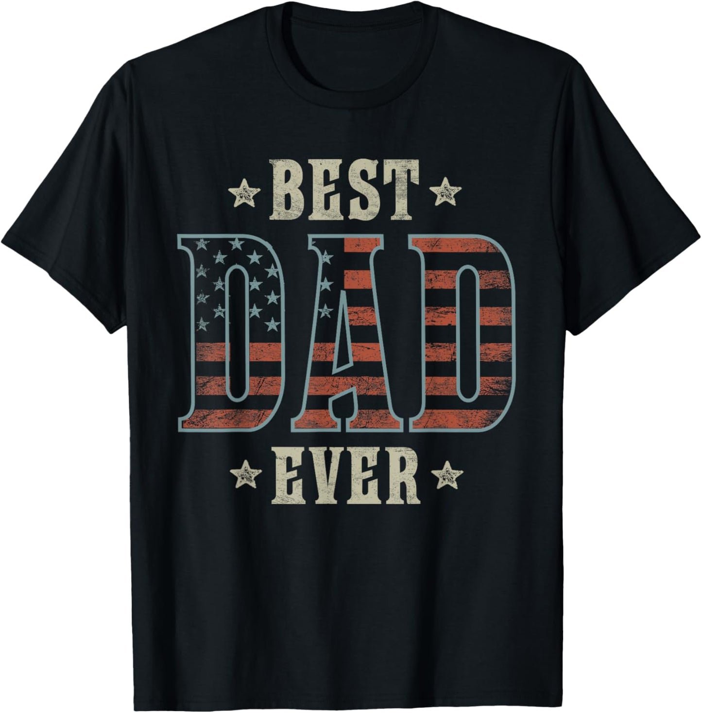 Best Dad Ever Patriotic American Flag Design Dad