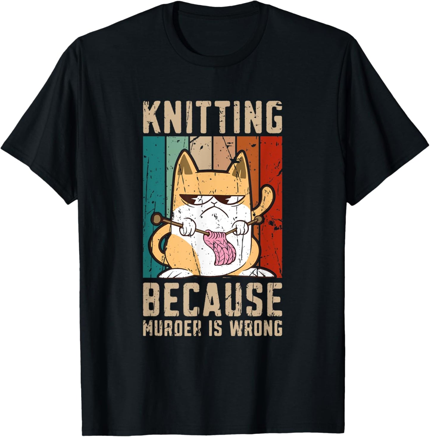 Knitting because murder is wrong - Yarn Wool Crocheting