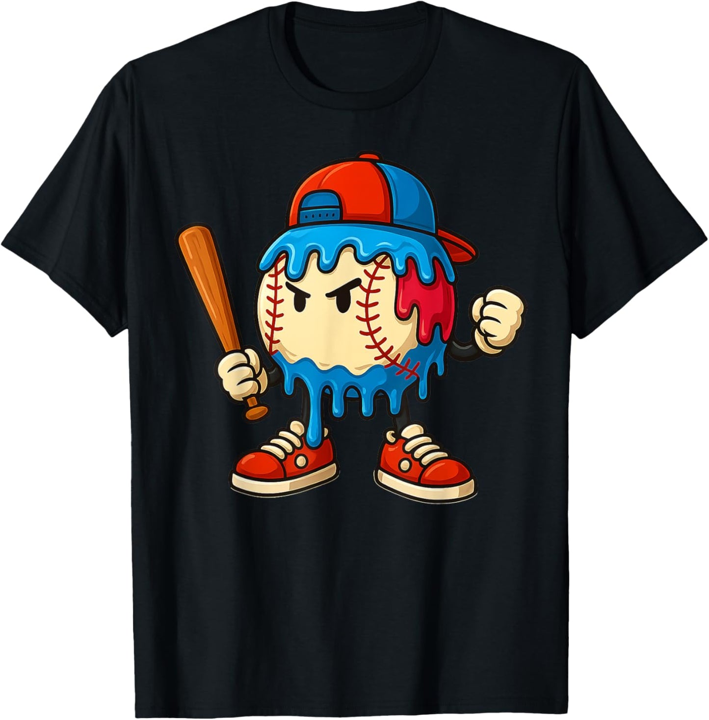 Baseball Drip Boys Ice Cream Stuff Baseball American Flag Us