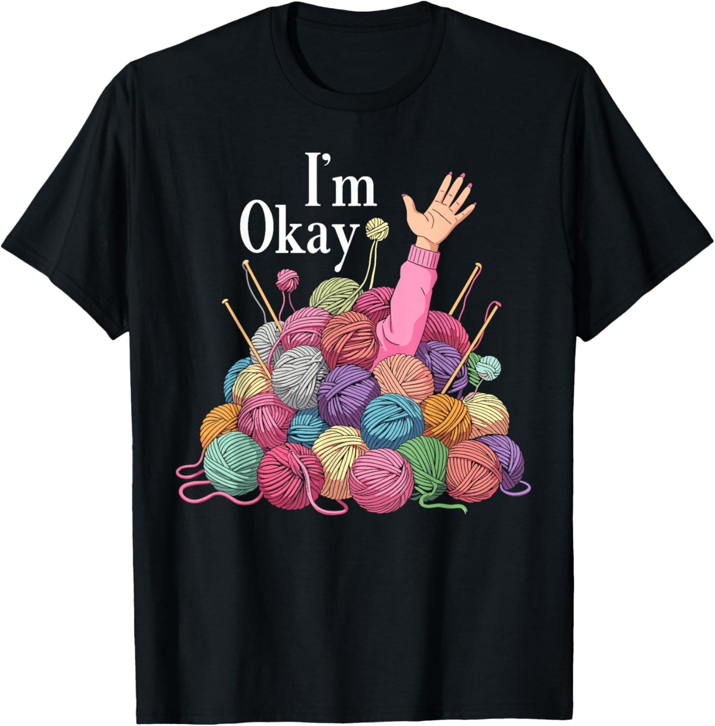 Im okay crochet for women funny knitting I'm okay yarn