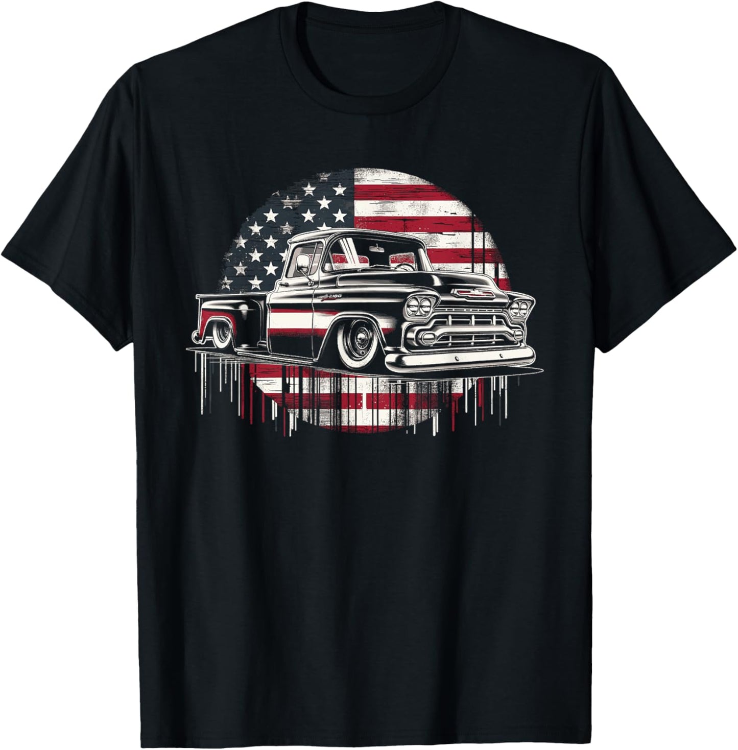 1950S 3100 Classic Truck American Flag Stepside Truck C10
