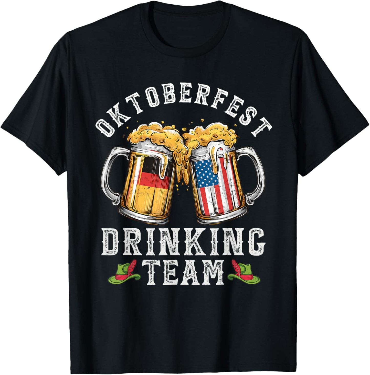 Oktoberfest Squad Drinking Team Beer German American Flag