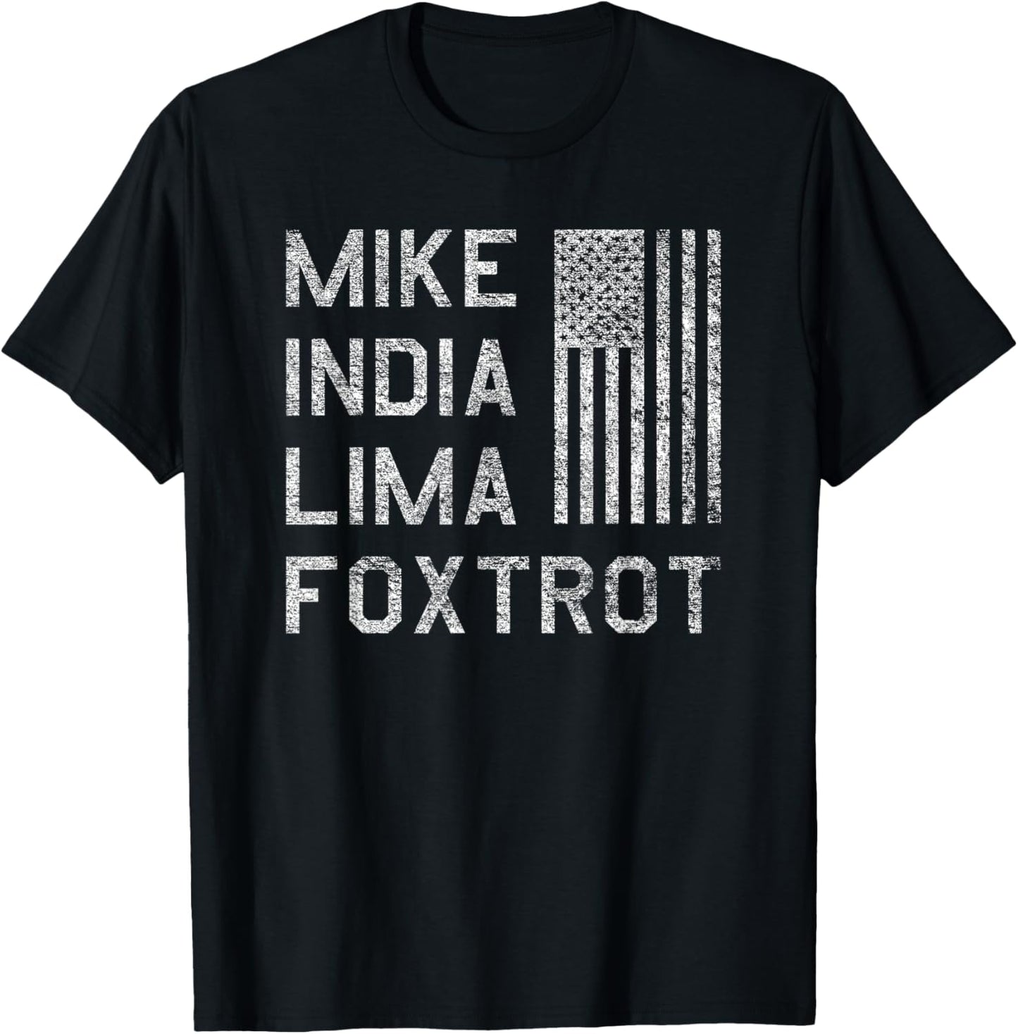 Mike India Lima Foxtrot Us American Flag Fun Milf Humor