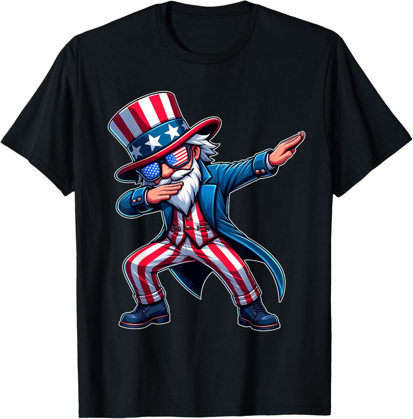 Patriotic Dabbing Uncle Sam Usa 4Th Of July Mens Boys Kids