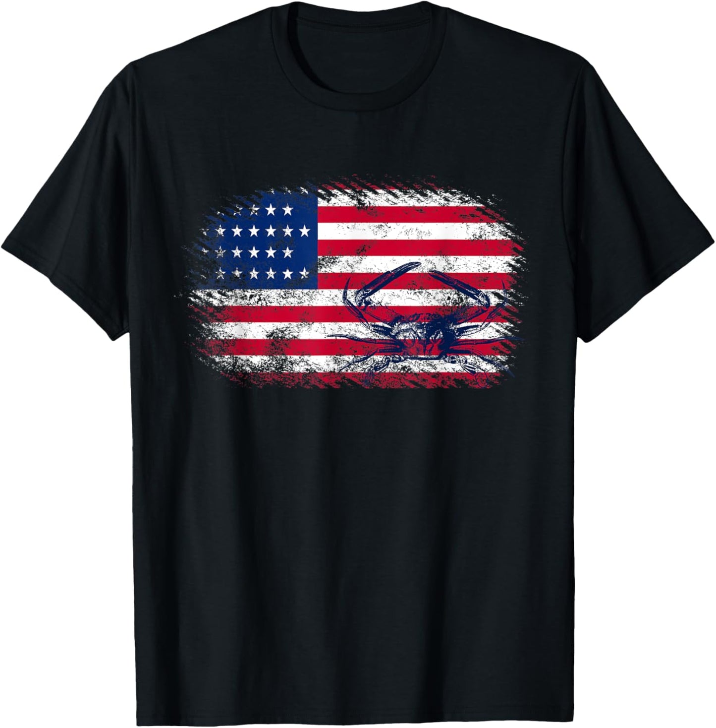 American Flag 4Th Of July Crab Fisherman Funny Crabbing Gift