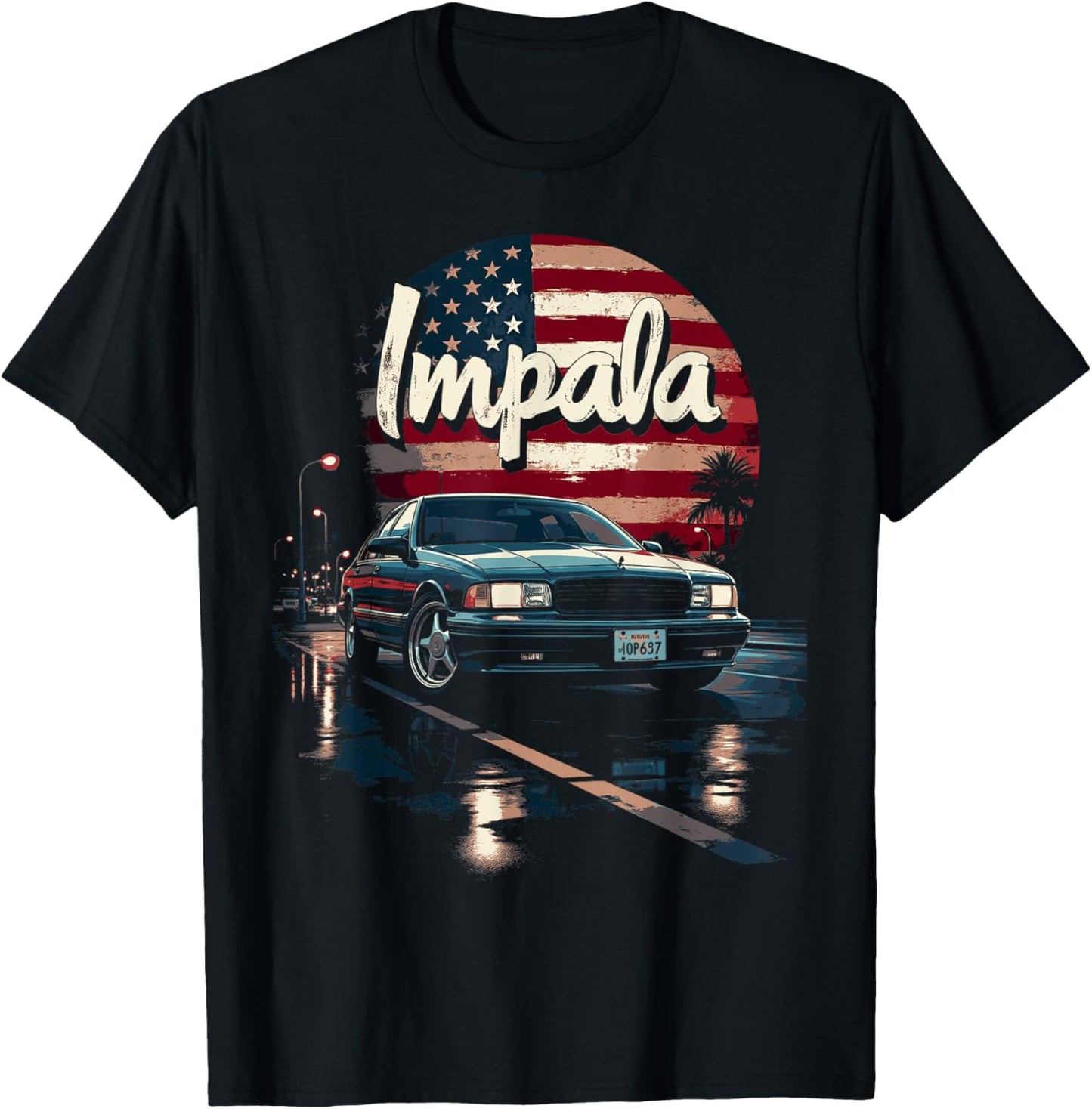 Impala B Body American Flag Impala Ss Car 94 96 Coupe