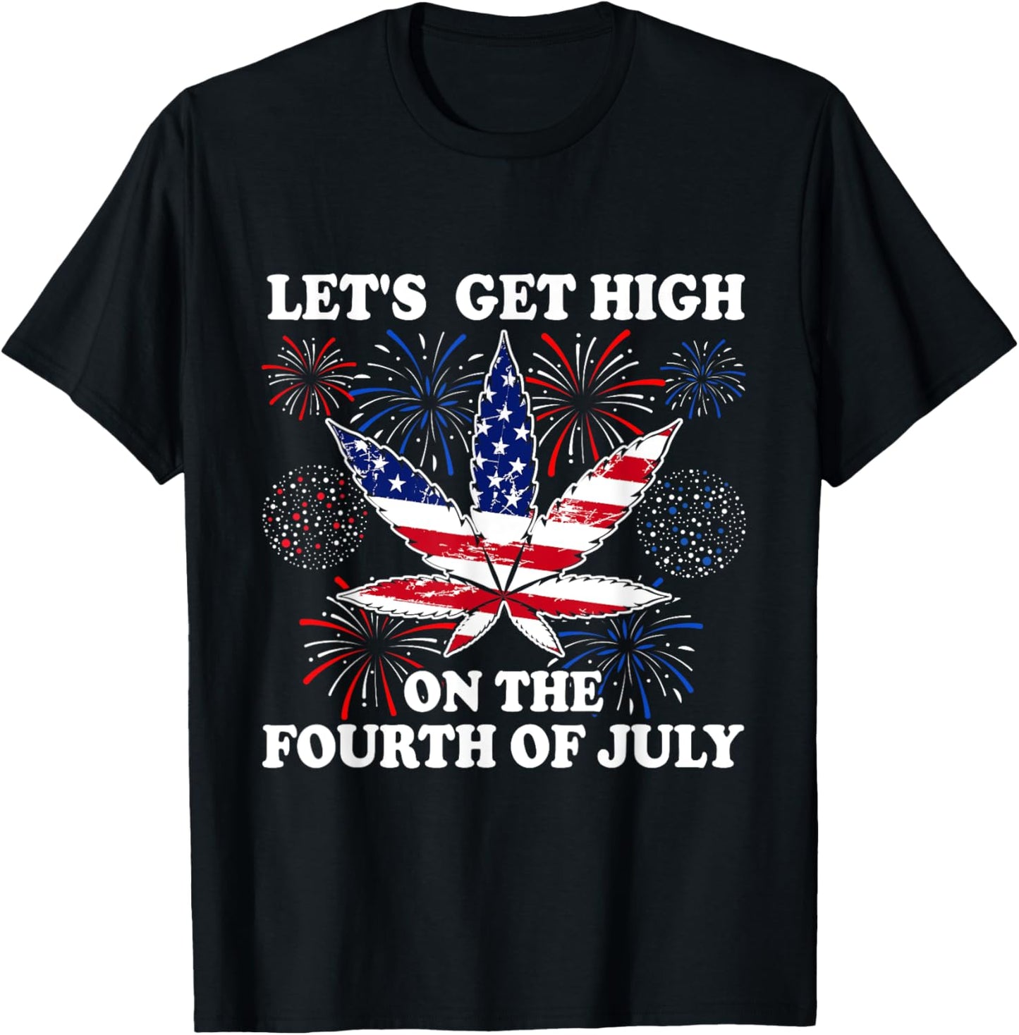 4Th Of July Marijuana Patriotic Weed Flag Graphic Men Women