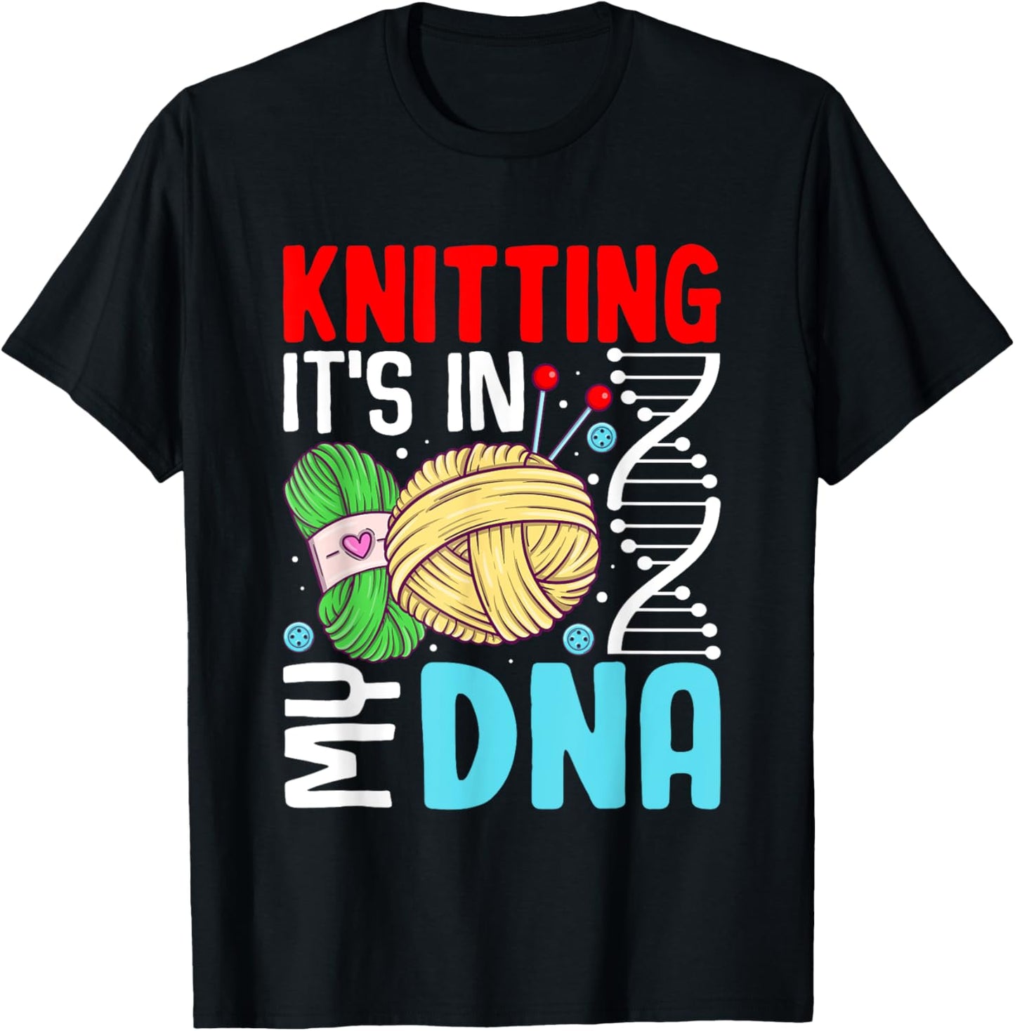Knitting It's In My DNA Yarn Heartbeat