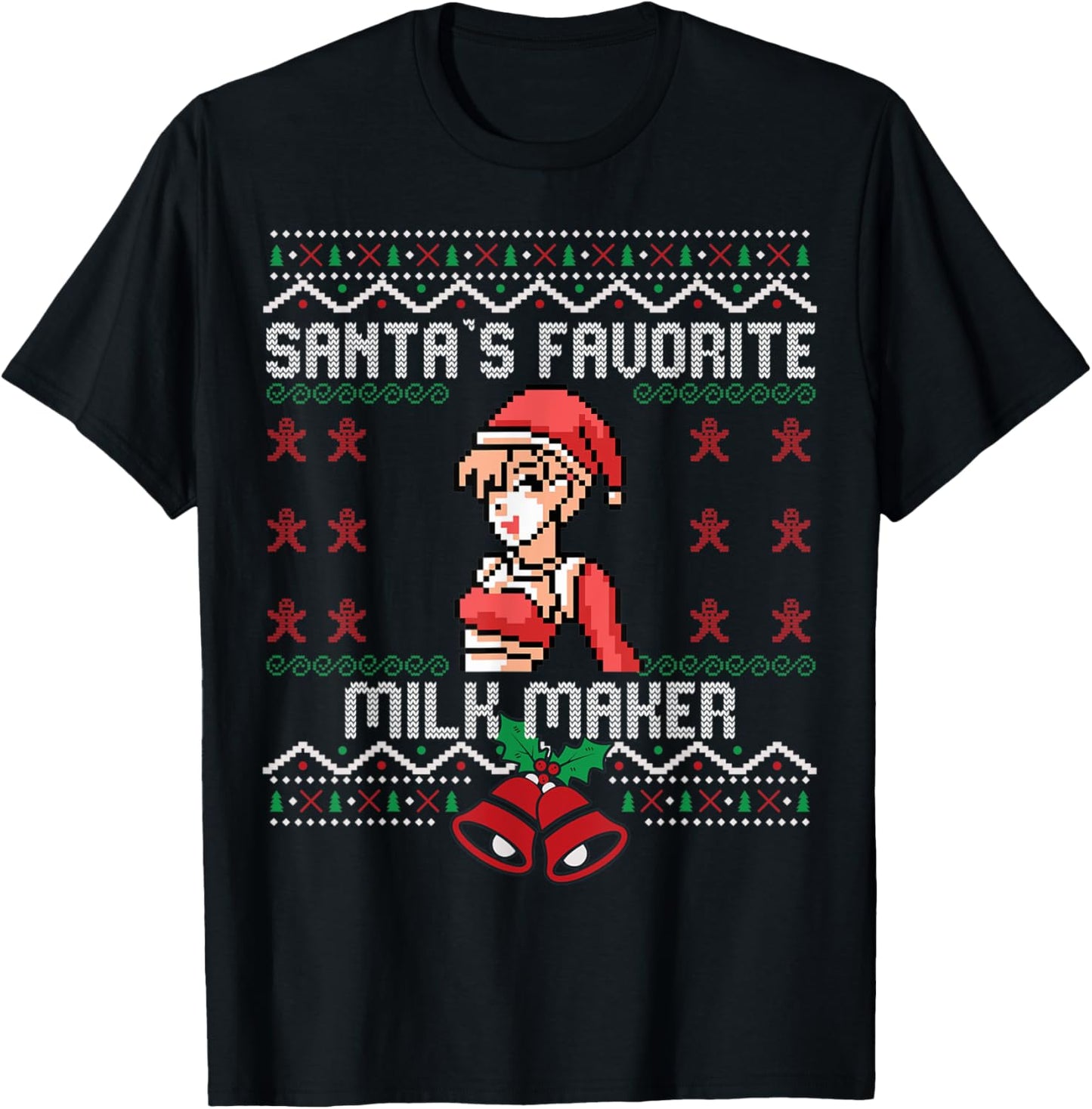 SANTA\u2019S favorite milk maker Ugly sweater Christmas