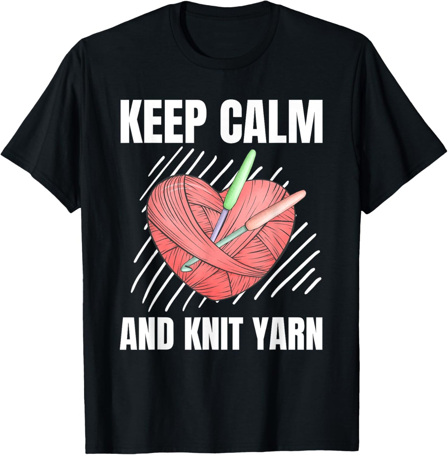 Keep Calm Knit Yarn Vintage Grunge Knitting Lover