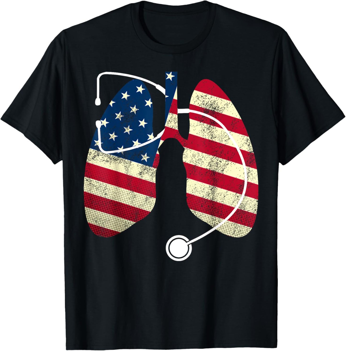 Respiratory Therapist Patriotic American Usa Flag Lungs