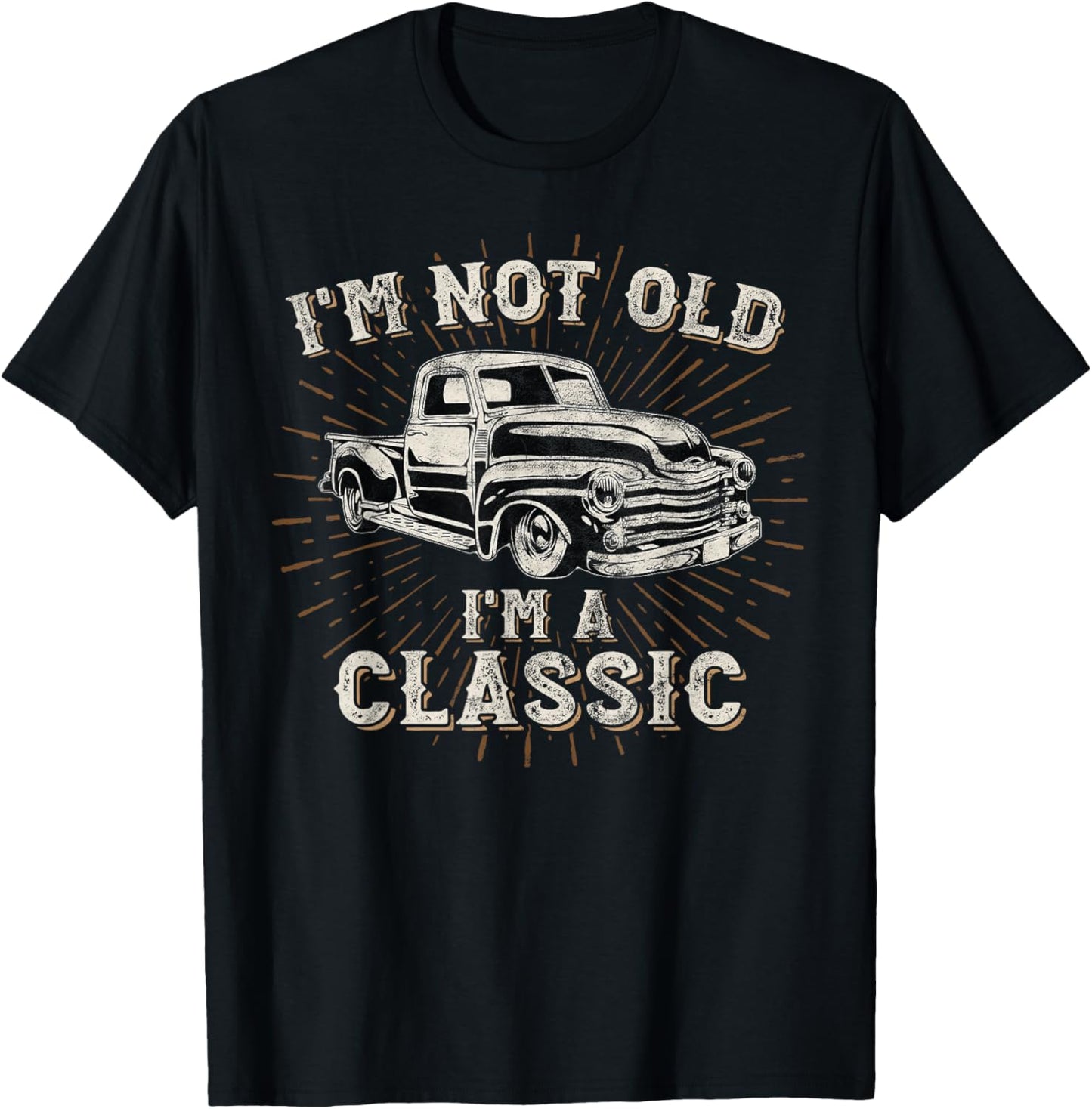 I'm Not Old I'm Classic Retro Truck Distressed Design